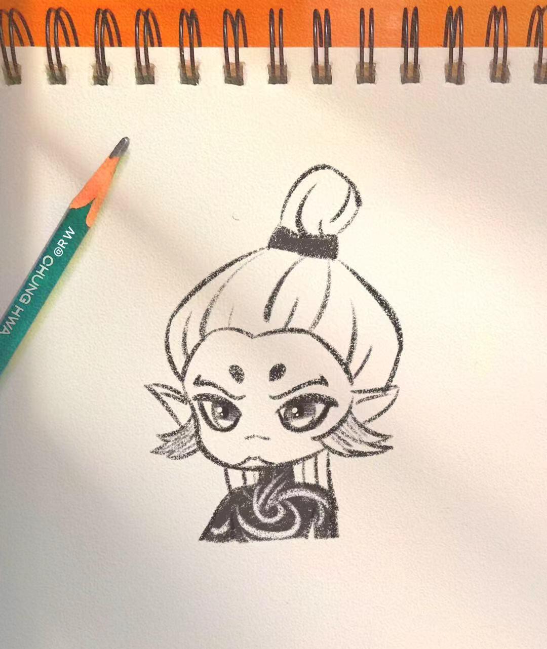 申公豹简笔画过程