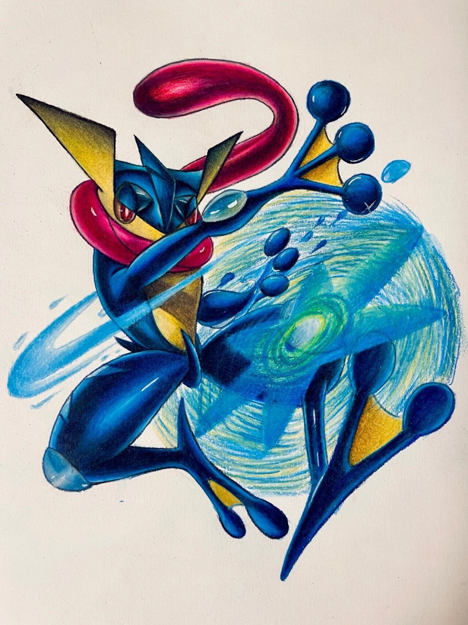 宝可梦手绘|水火对决0615 换了一个上色的风格之后 每一张都要