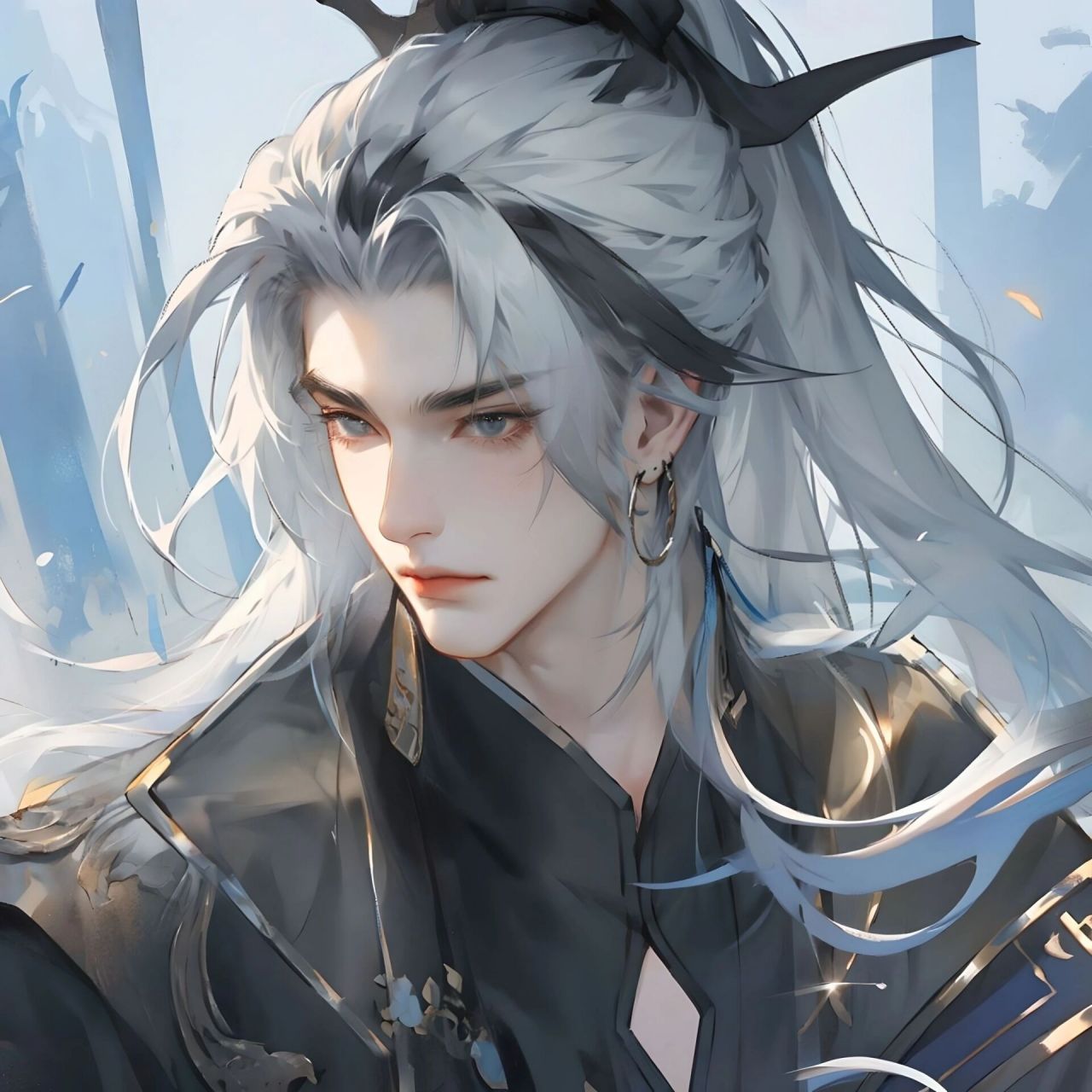 78诸葛亮『鹤羽星尊』94头像壁纸分享 鹤羽星尊男神来啦78 亮哥