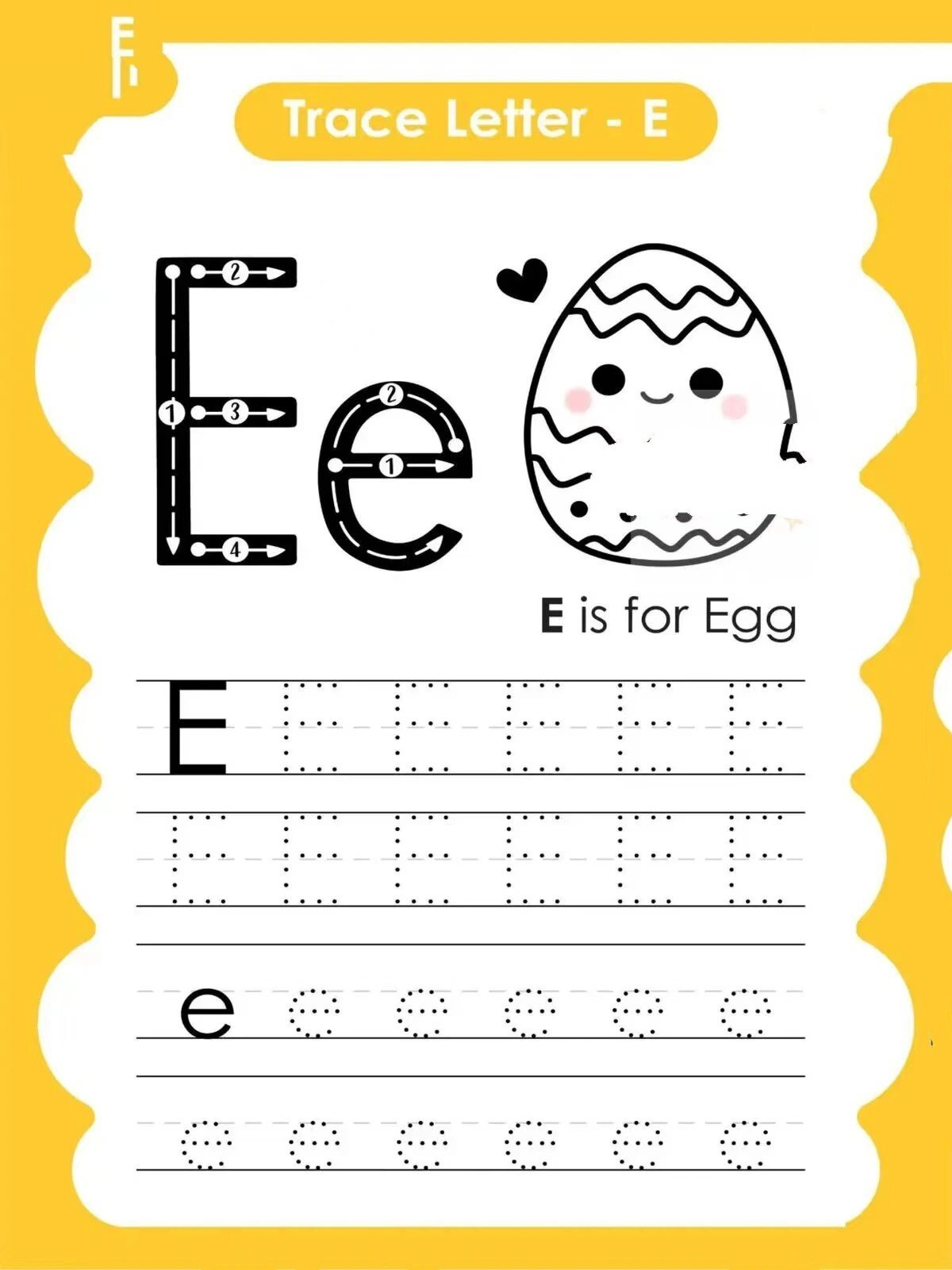 幼儿26个英文字母描红涂色控笔练习