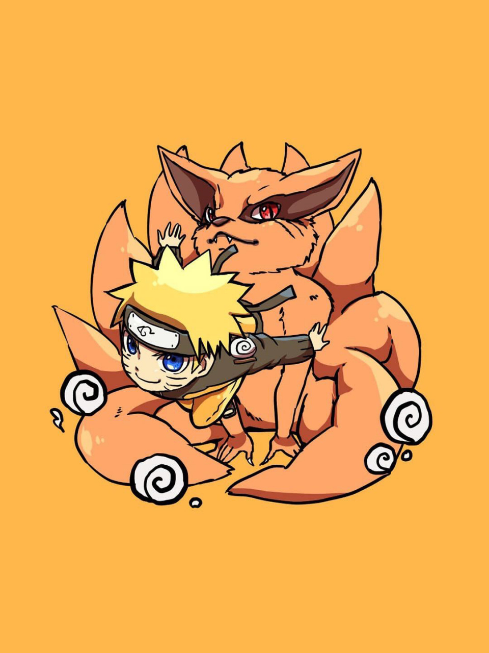 分享 火影忍者 九个尾兽q版 手机屏保 以前无意找到的九张q版火影尾兽