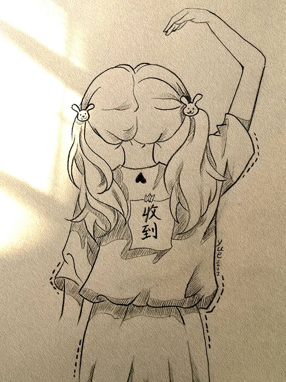 手绘动漫人物女生简笔画【步骤图】