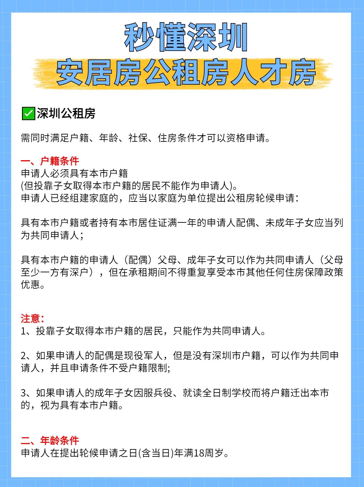 秒懂97深圳公租房安居房人才房92