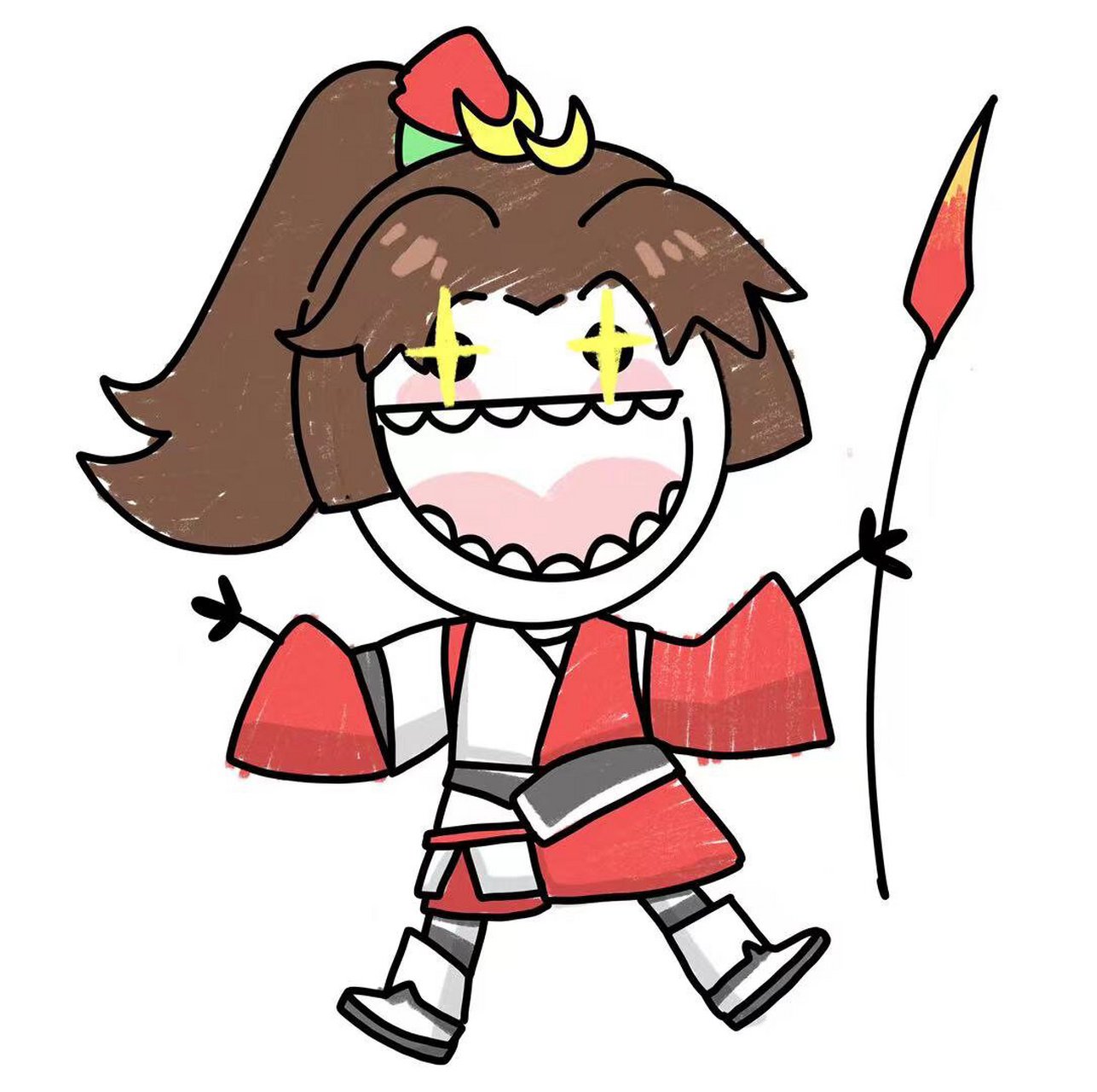 王者荣耀云缨傻鸟头像 喜欢可以拿去尽情用∠( 31 」∠)_#procreat