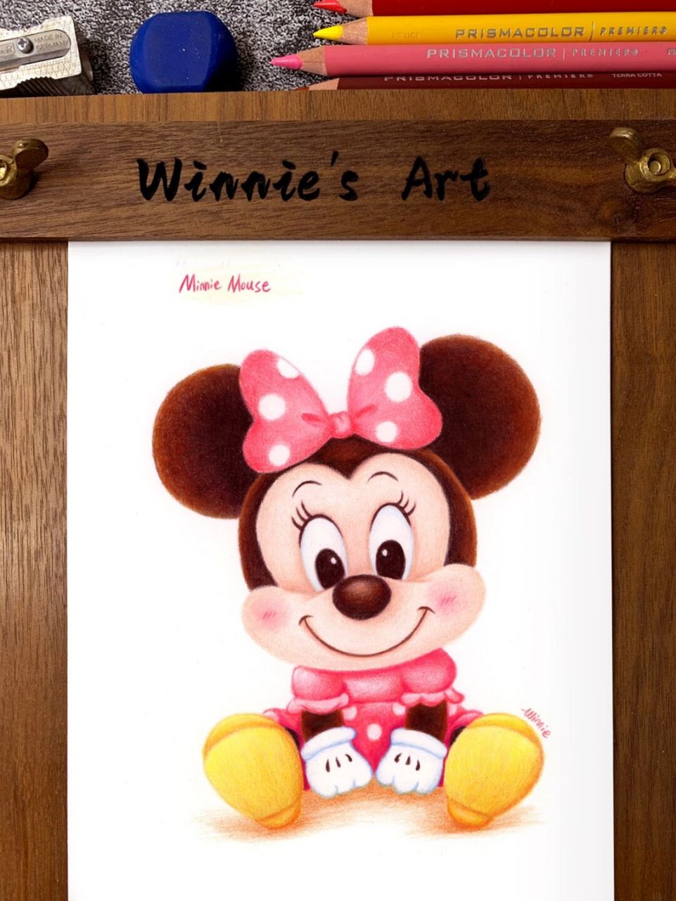 [偷笑] 画完七宝之后,又继续我的迪士尼坐坐系列啦[爱你] 米奇米妮cp