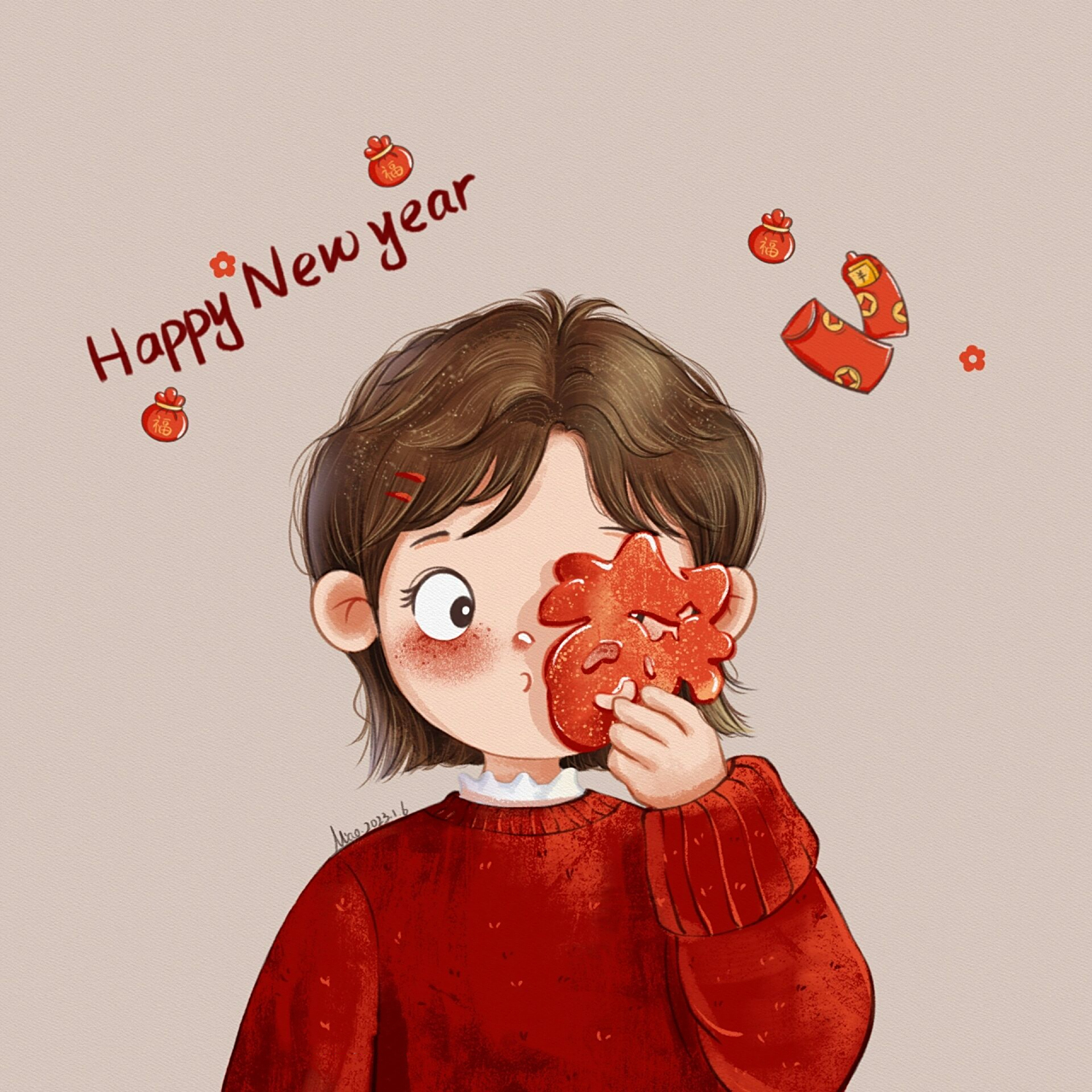 原创〕短发头像 插画头像    	 78大家都在蹲一个短发女孩,今日