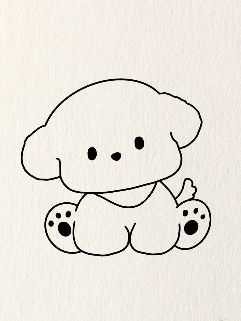 简笔画教程|可爱小狗