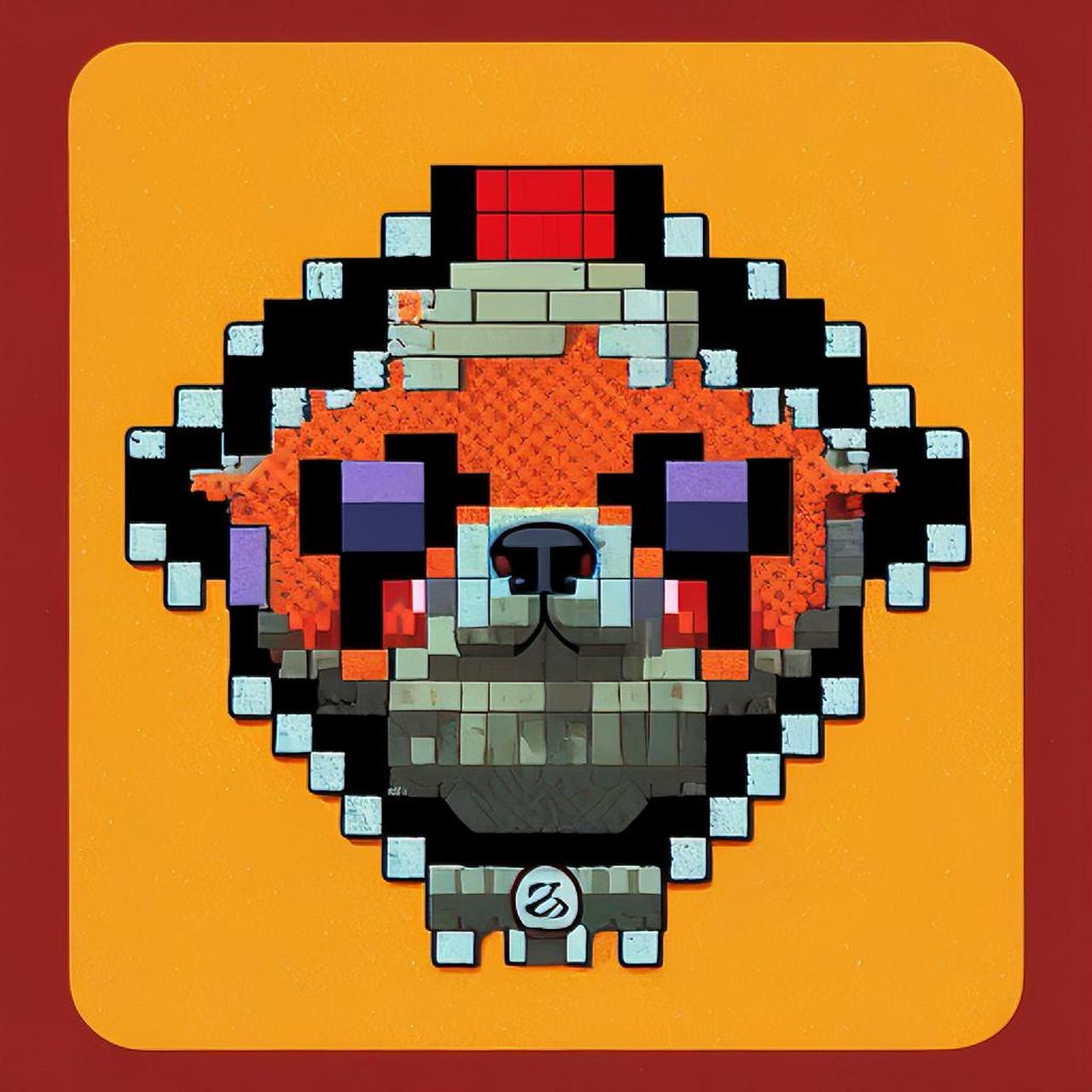 一组像素风格的可爱的小狗头像aigc头像可爱的头像