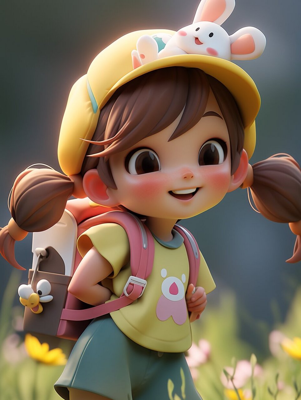 ai绘画|爱笑的女孩,运气都不会太差|灵感 本组作品是由midjourney生成