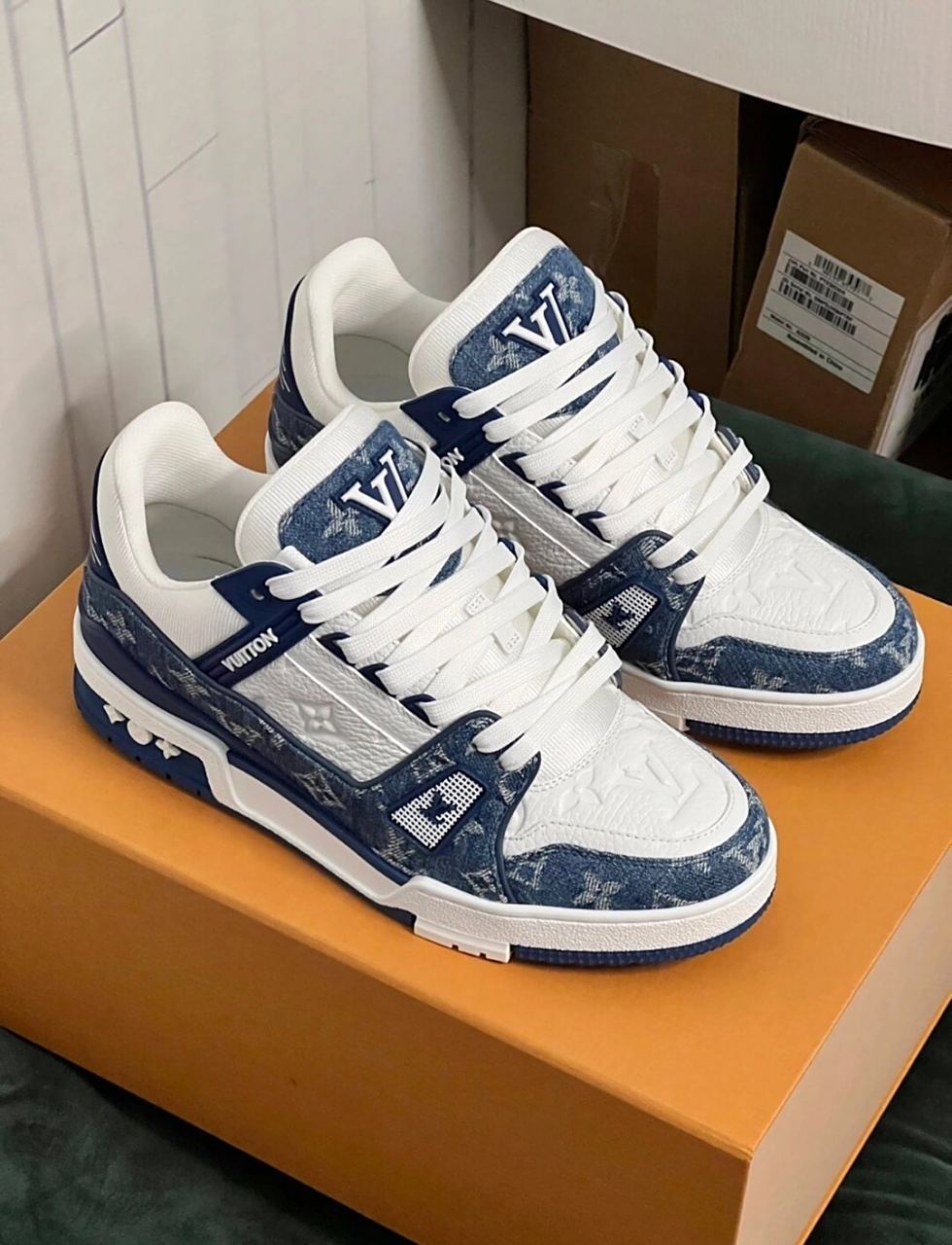 lv trainer 牛仔蓝 牛仔蓝配色超好看3张出头