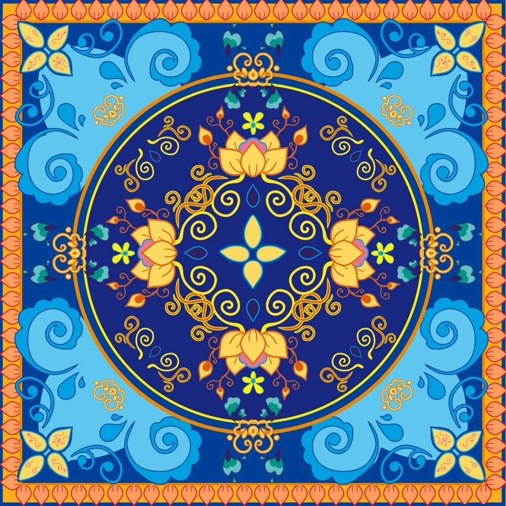 背景素材 | 敦煌藻井纹样 (3