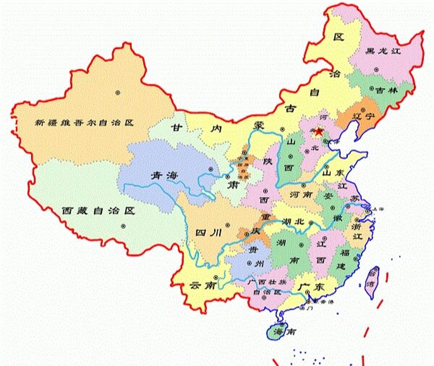 【地理】中国的行政区划 96中国现行行政区划大致为省,县,乡三级