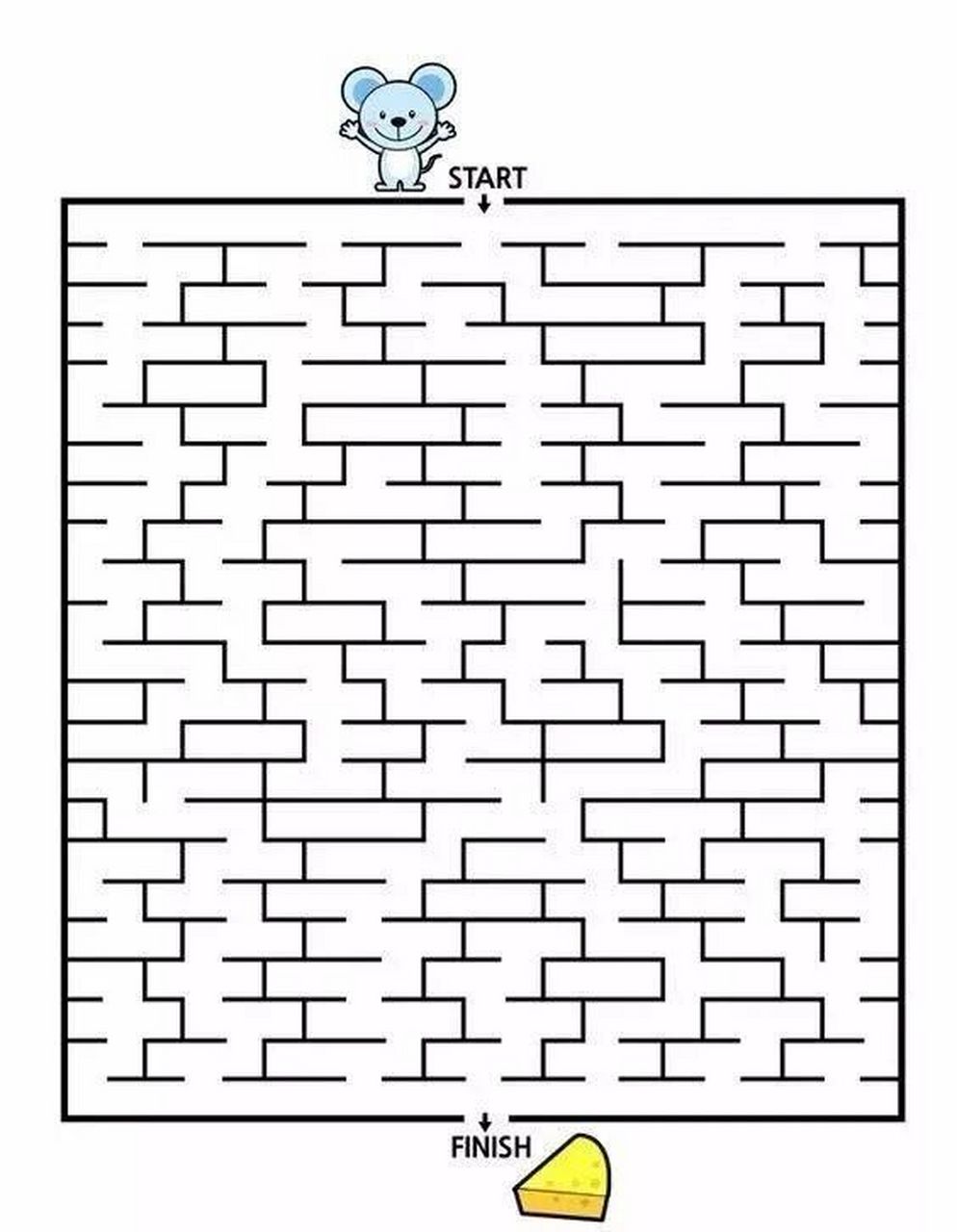 幼儿园中班大班益智区环创走迷宫 分享一些适合大班益智区走迷宫的图