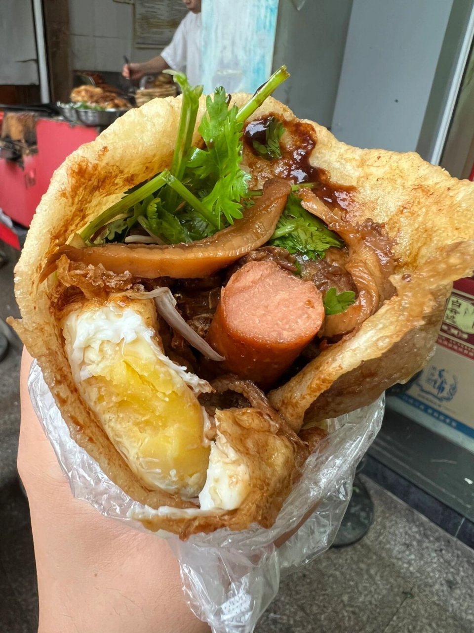 武汉美食# #武汉美食推荐# #卤肉卷# #卤肉卷饼# #武汉小吃# #街头