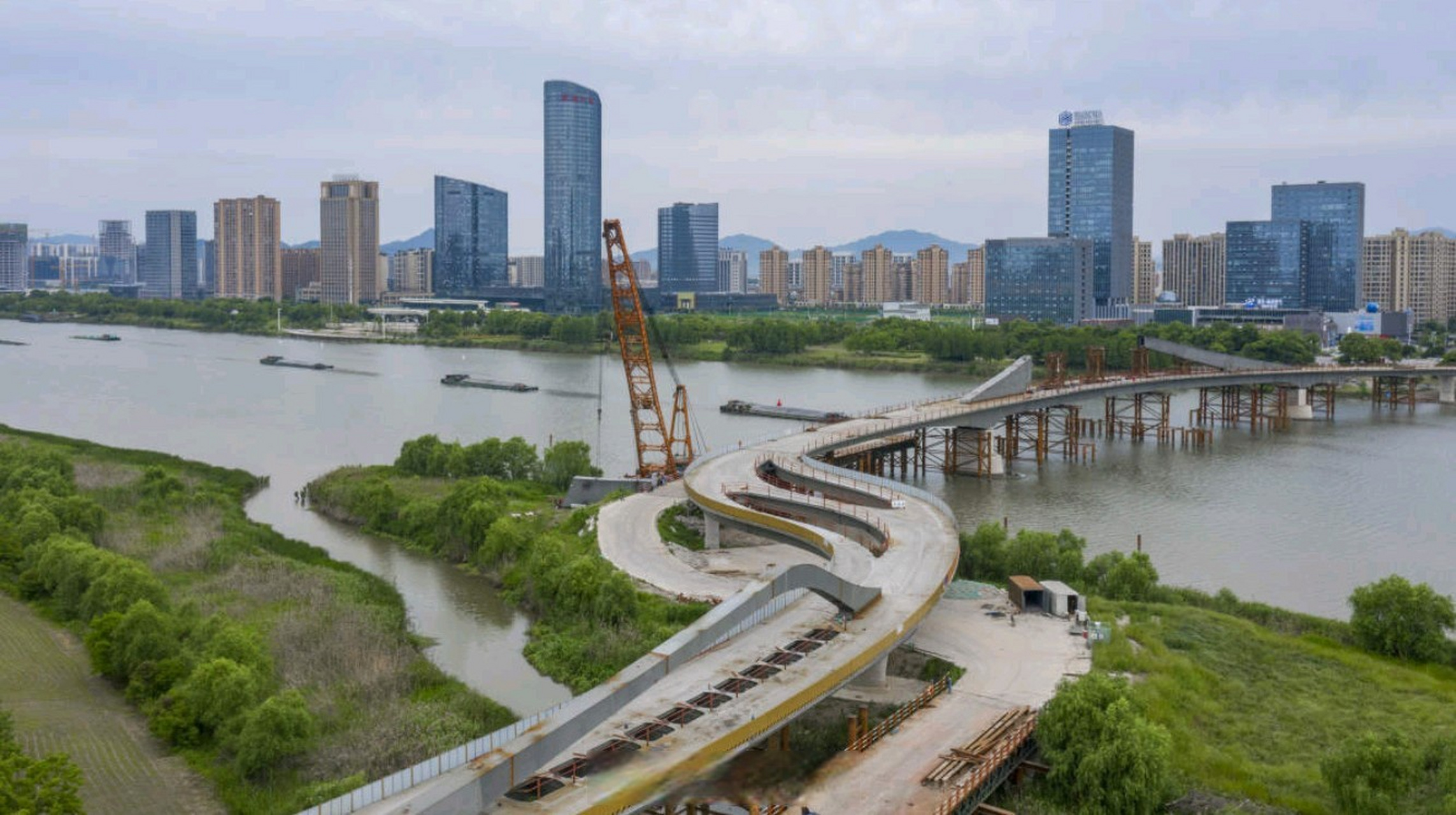 这几天,绍兴上虞曹娥江"一江两岸"