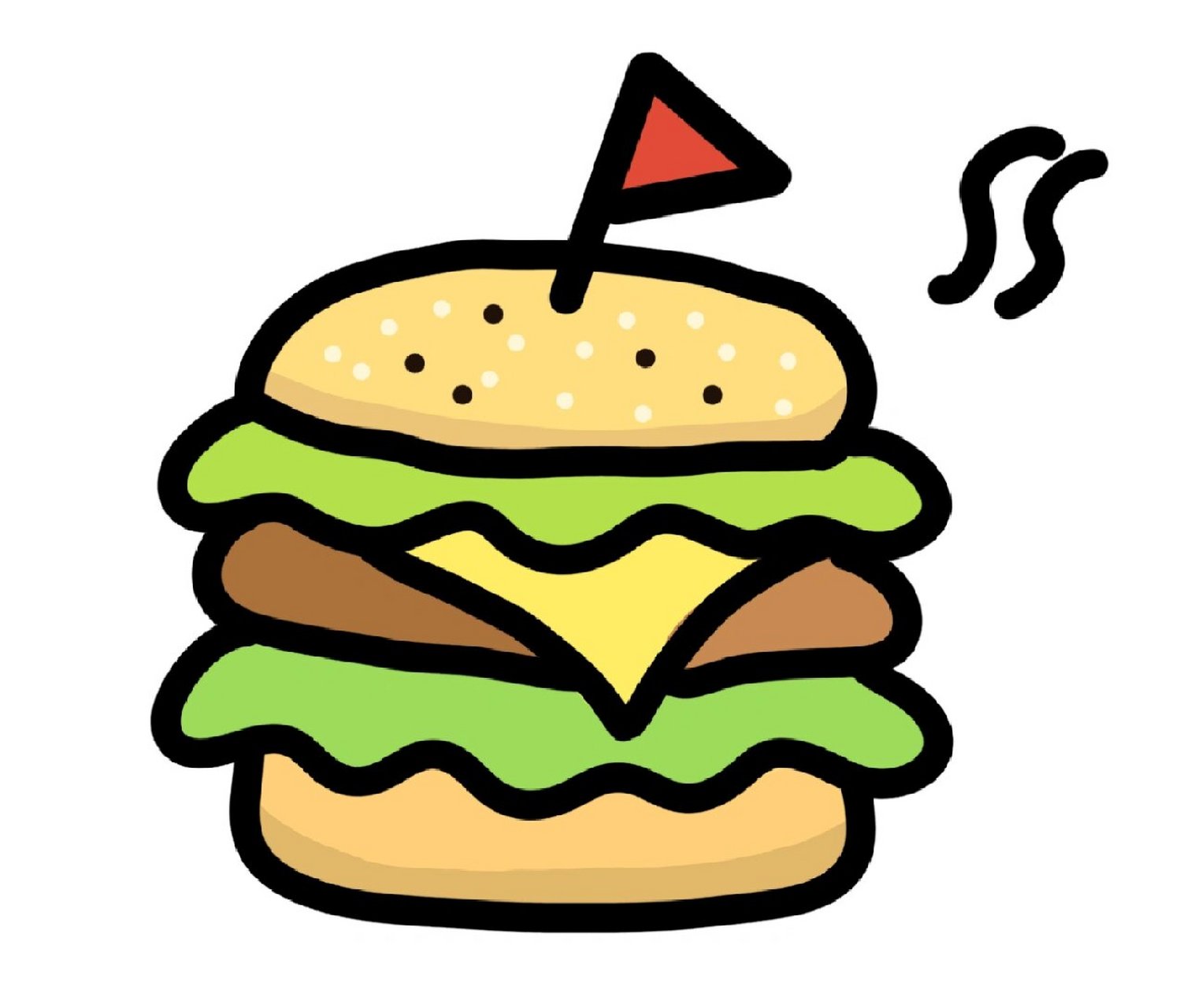 "热量97"美食简笔画 热量97美食简笔画小教程～ 可可爱爱的q版