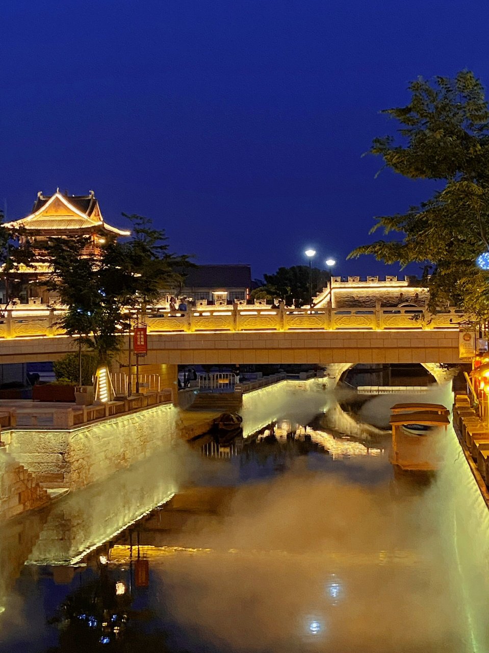 95绍兴迎恩门风情水街 99夜景91真美