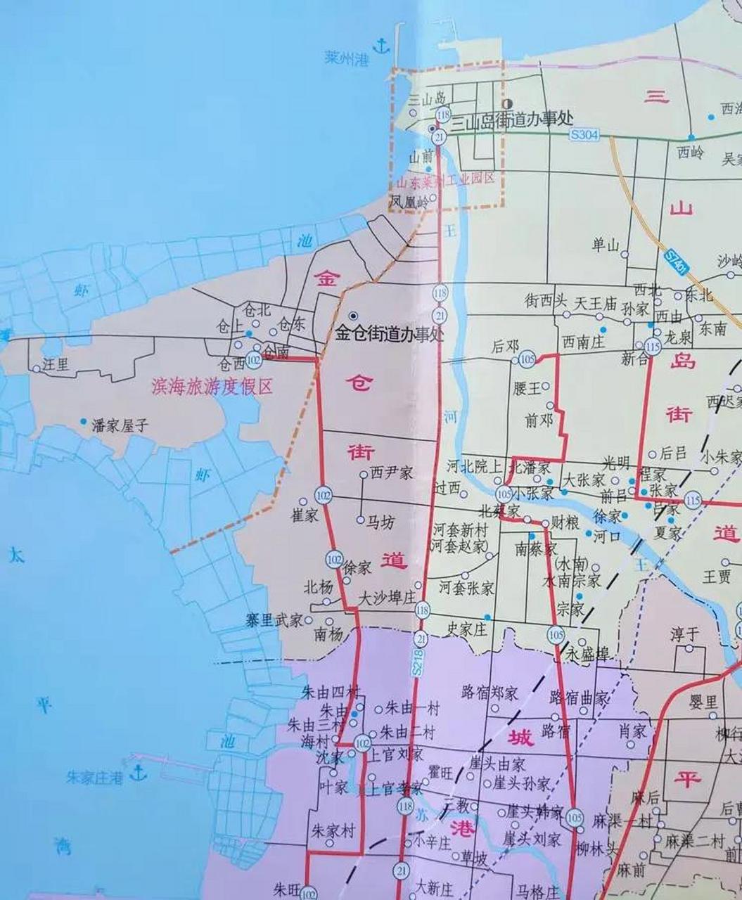 山东烟台莱州市王河入海口,这里是三山岛街道,在莱州