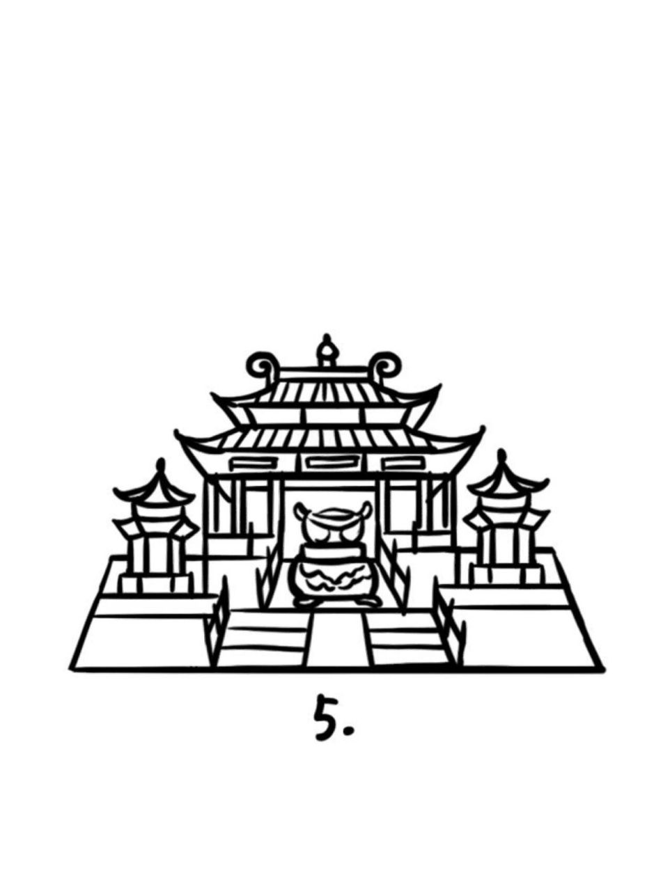 再画金殿的上一层的建构 step3.