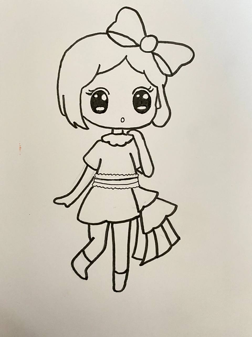 39.叶罗丽菲灵娃娃简笔画 临摹:卡通小艾