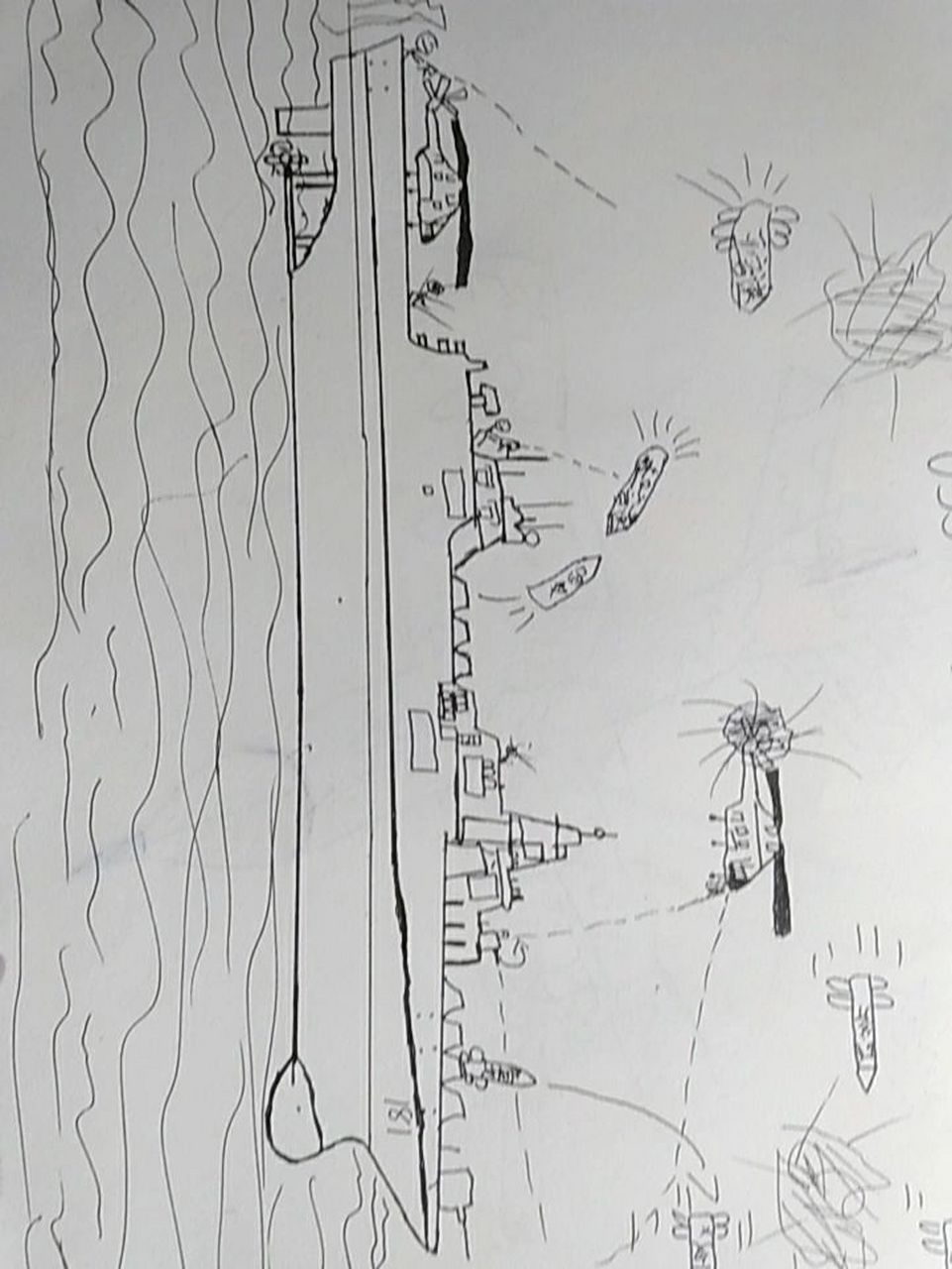 这是我画的055型驱逐舰.