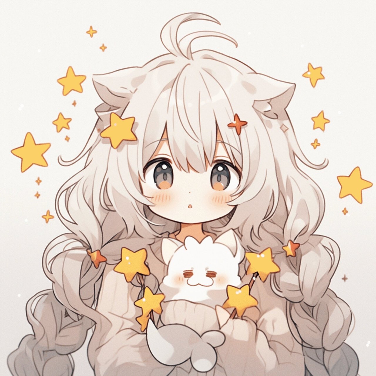 女生头像 | 摘星星的女孩