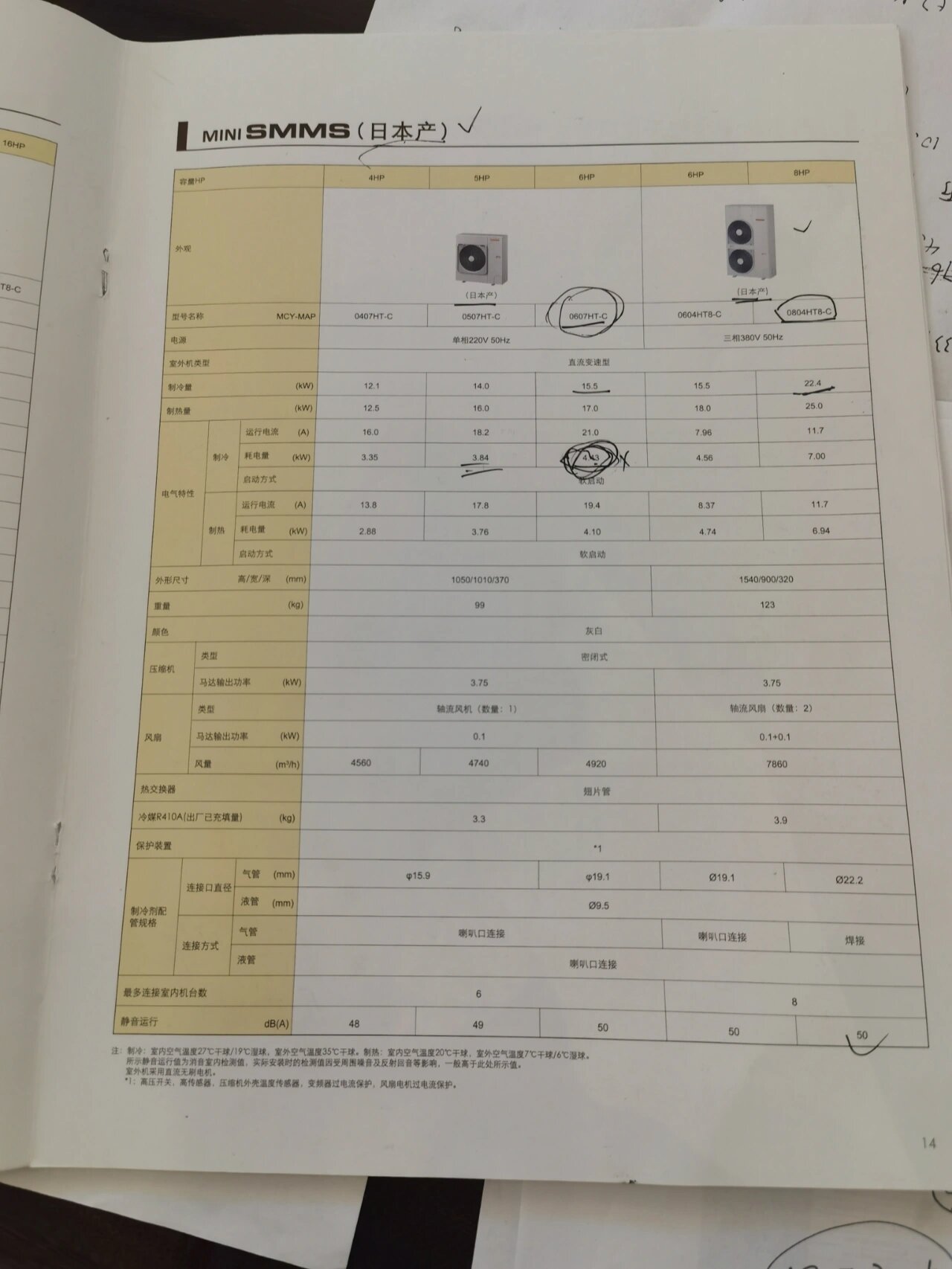 东芝0505外机参数图片