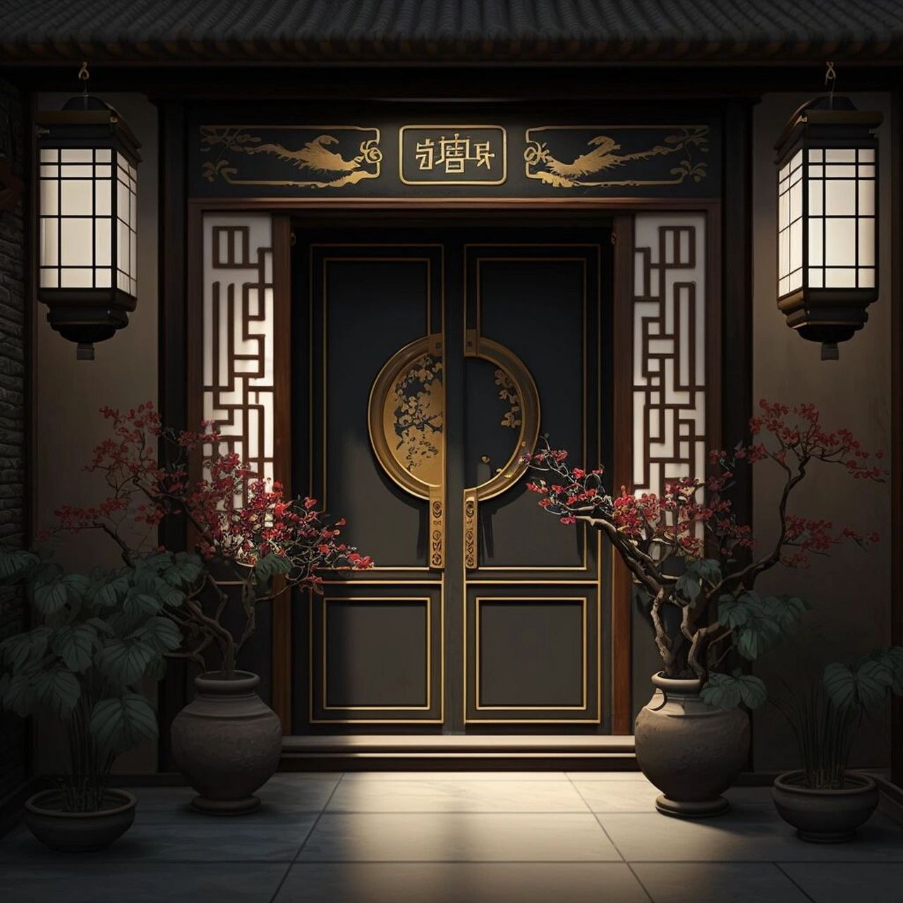 四款很有古韵的新中式庭院入户门,你喜欢吗 今天给友友们带来四款很有