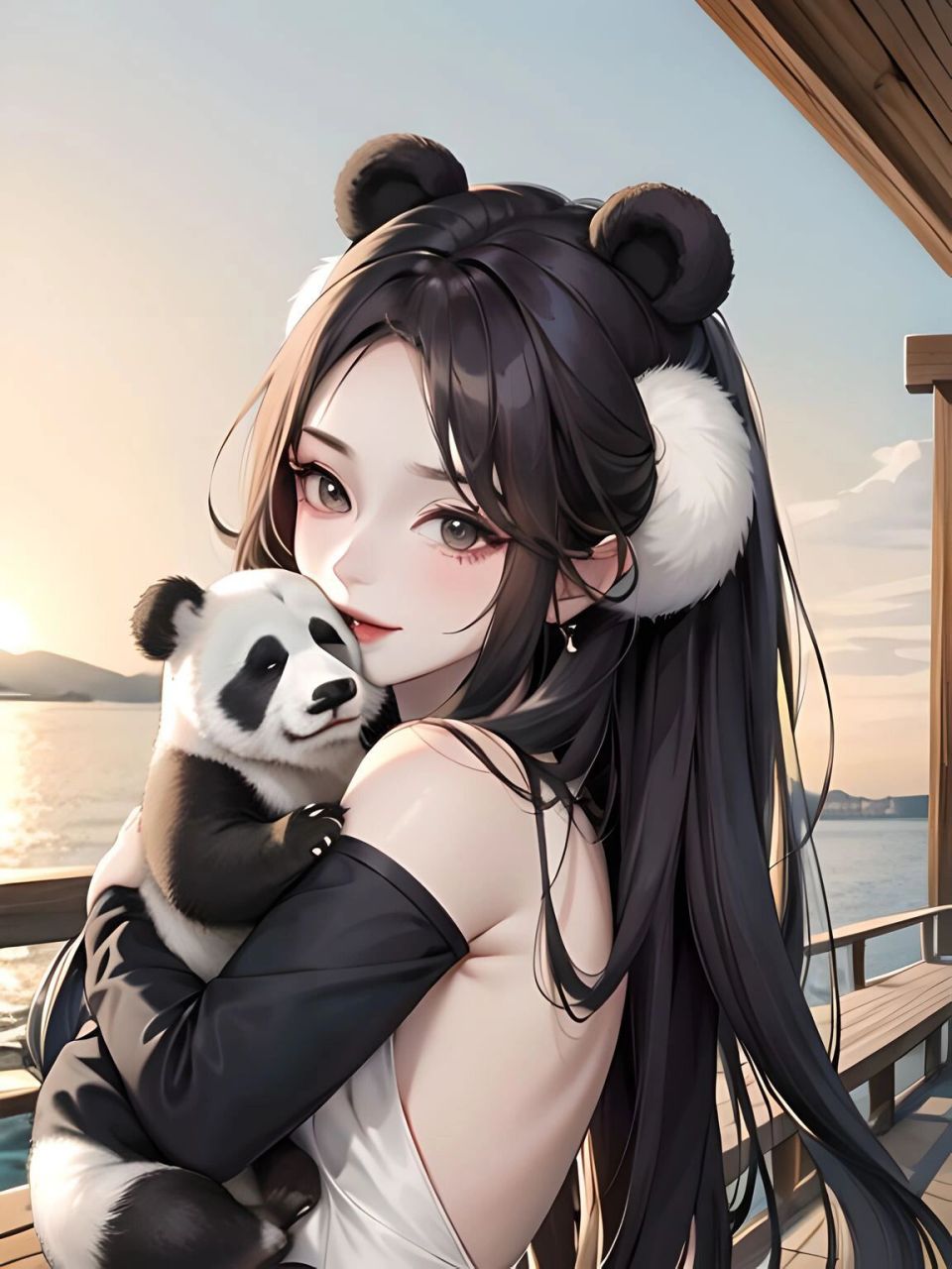 94国宝拟人 94熊猫小姐姐ai绘画