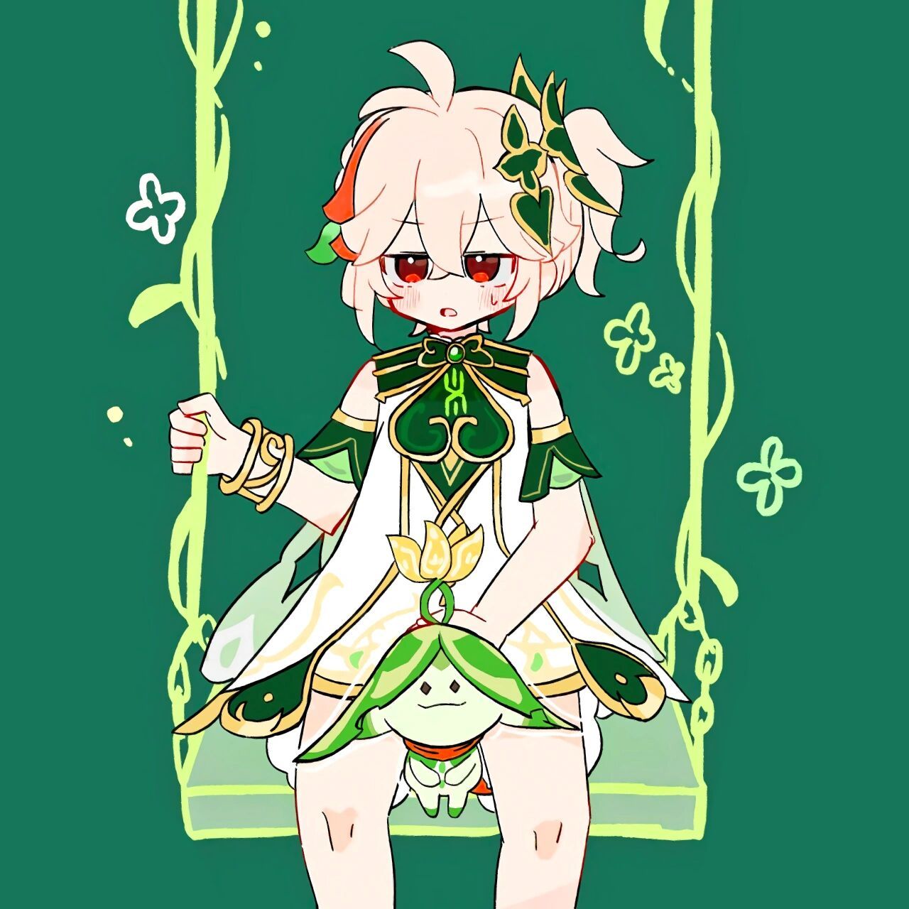 画师:hanata丨原神 枫原万叶头像