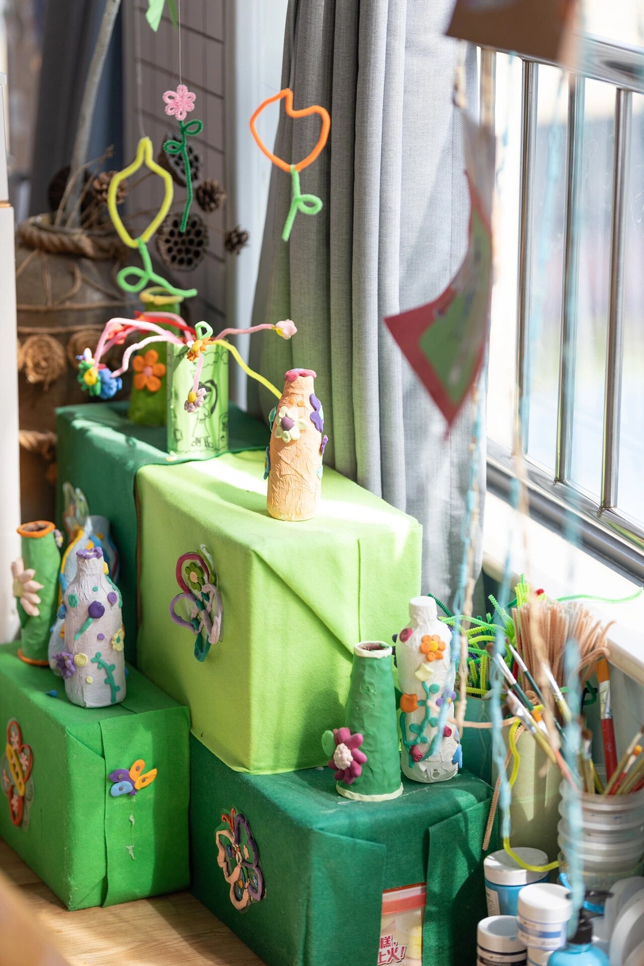 幼儿园环创|大班美工区 大班美工区环创布置分享