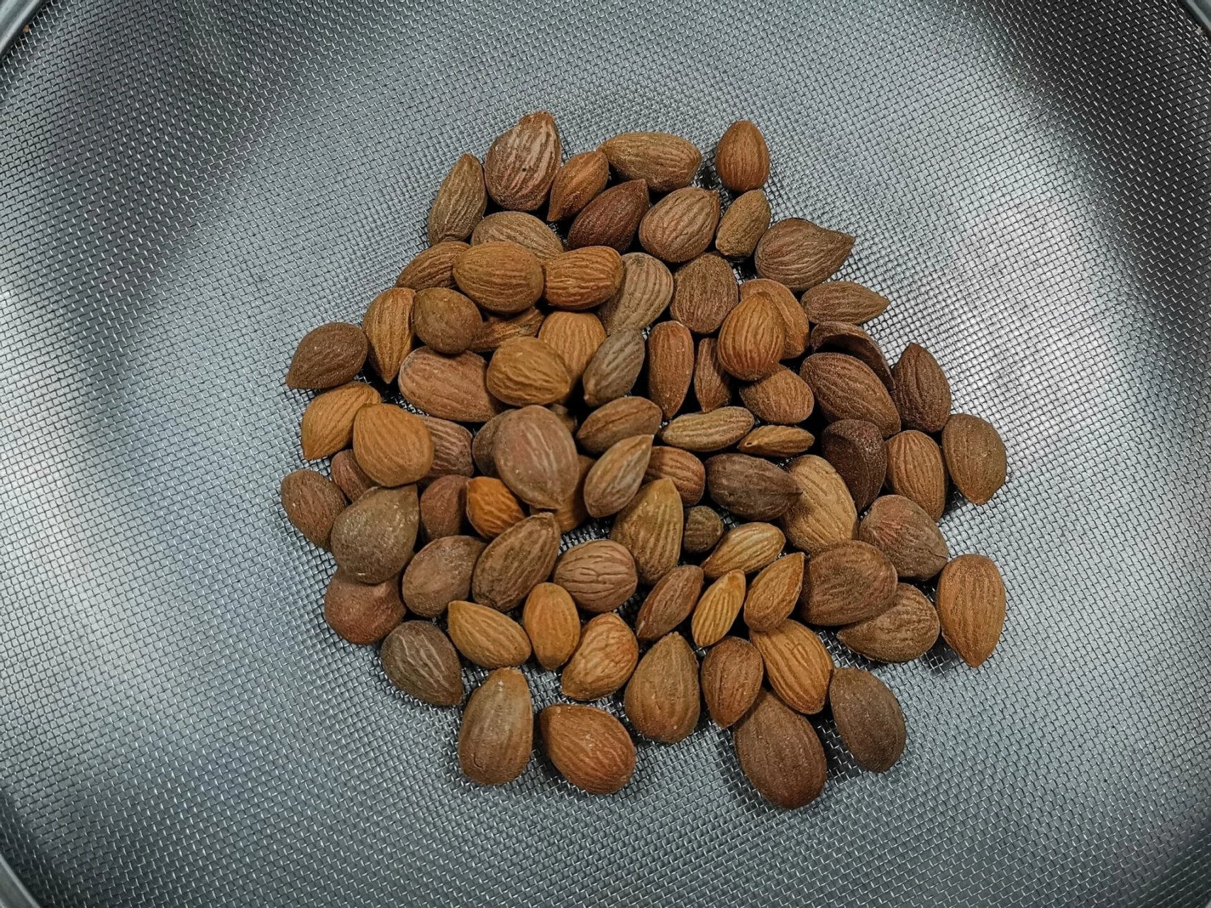 每天认识一味中药91 苦杏仁与桃仁的区别苦杏仁有点像心形 桃仁有点