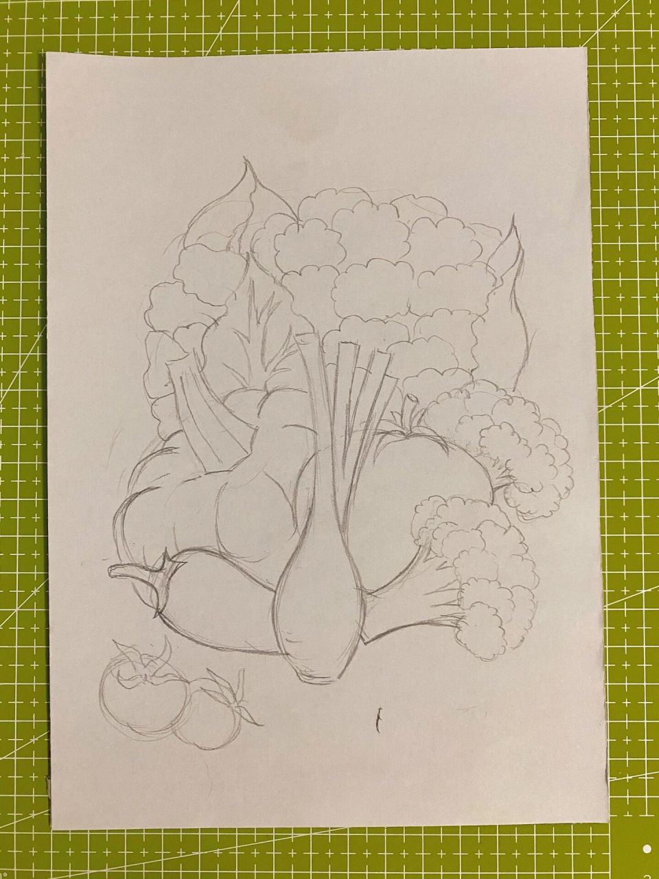 7-8岁儿童画:马克笔《蔬菜写生》