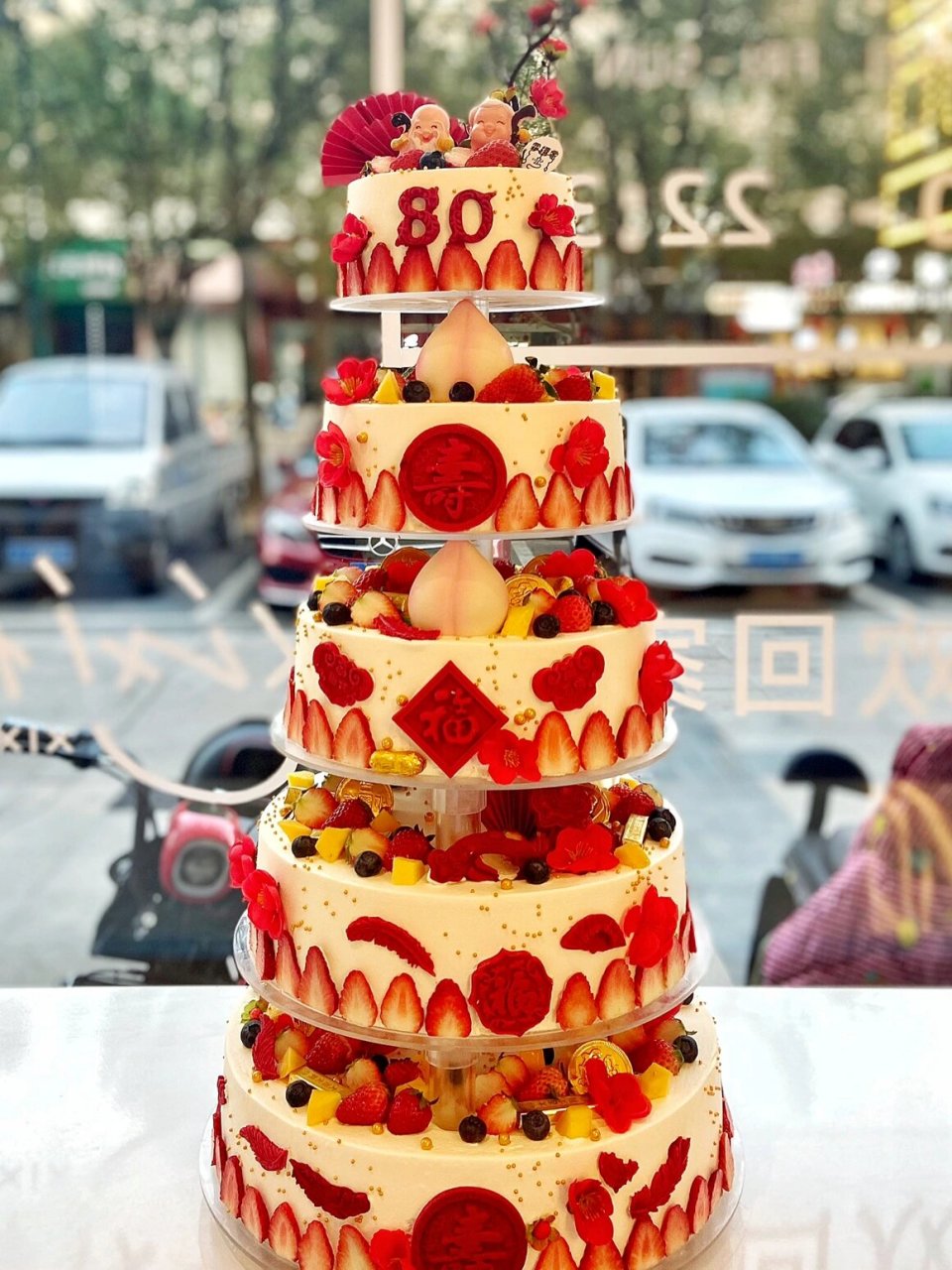 台州美食# #台州蛋糕# #祝寿蛋糕# #长辈蛋糕# #多层蛋糕# #定制蛋糕
