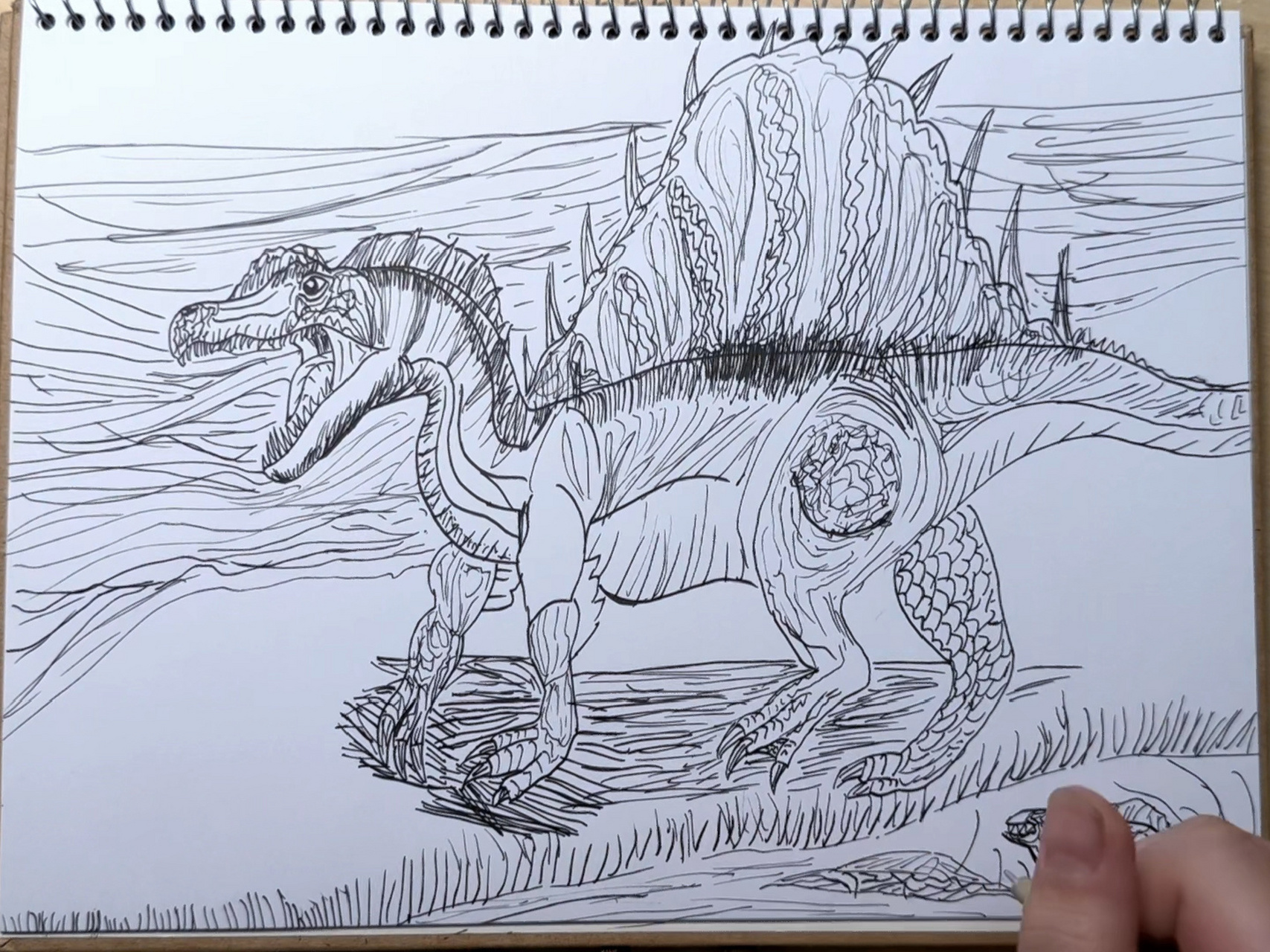 日常画画 棘背龙