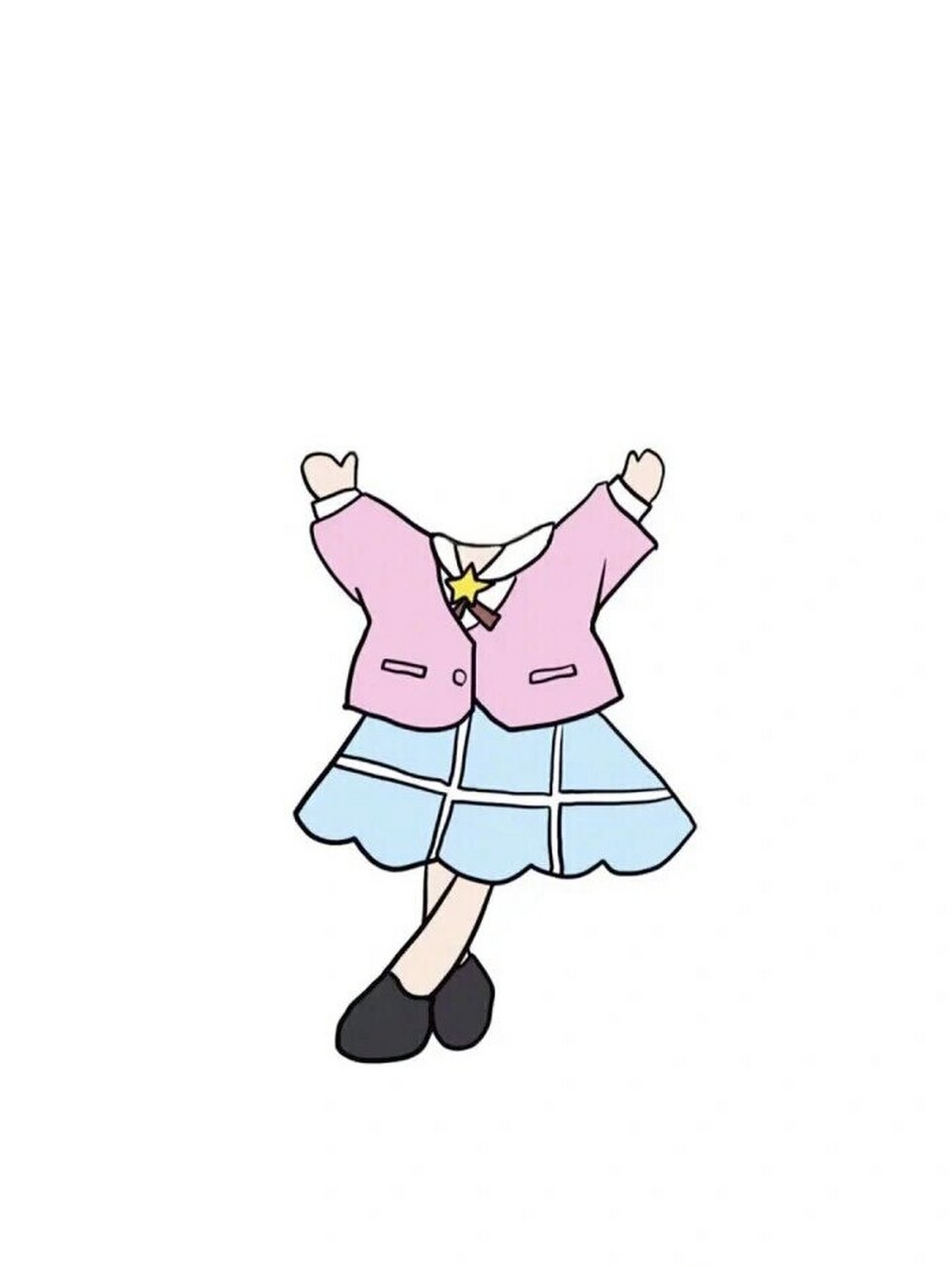 可爱卡通小身体素材