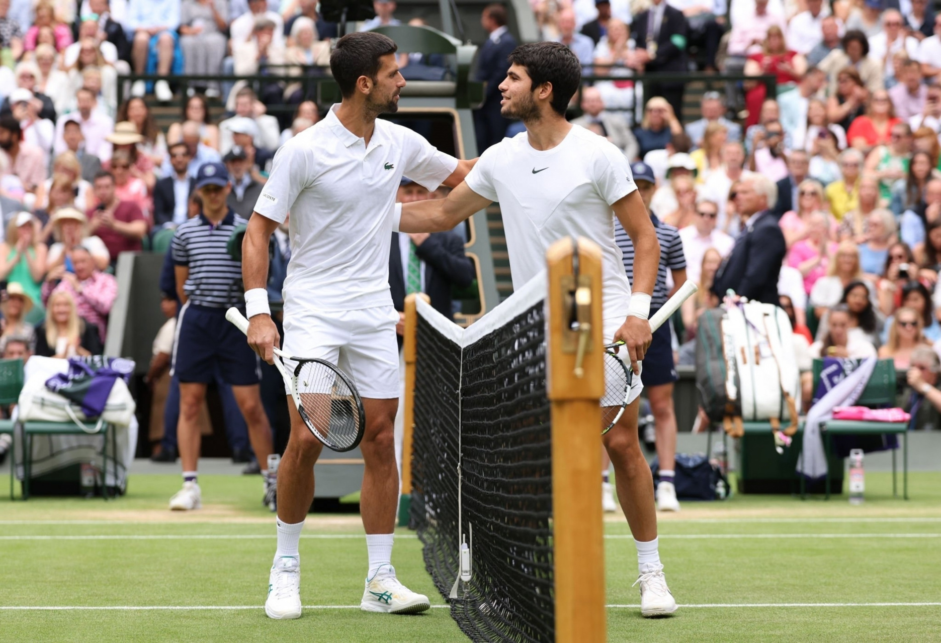 男单决赛比赛开始了!  #温网2023##阿尔卡拉斯vs德约科维奇