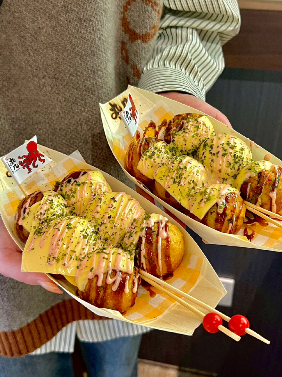 原来苏州最好吃的奶酪章鱼烧99在这里…… 这个99明太子奶酪章鱼