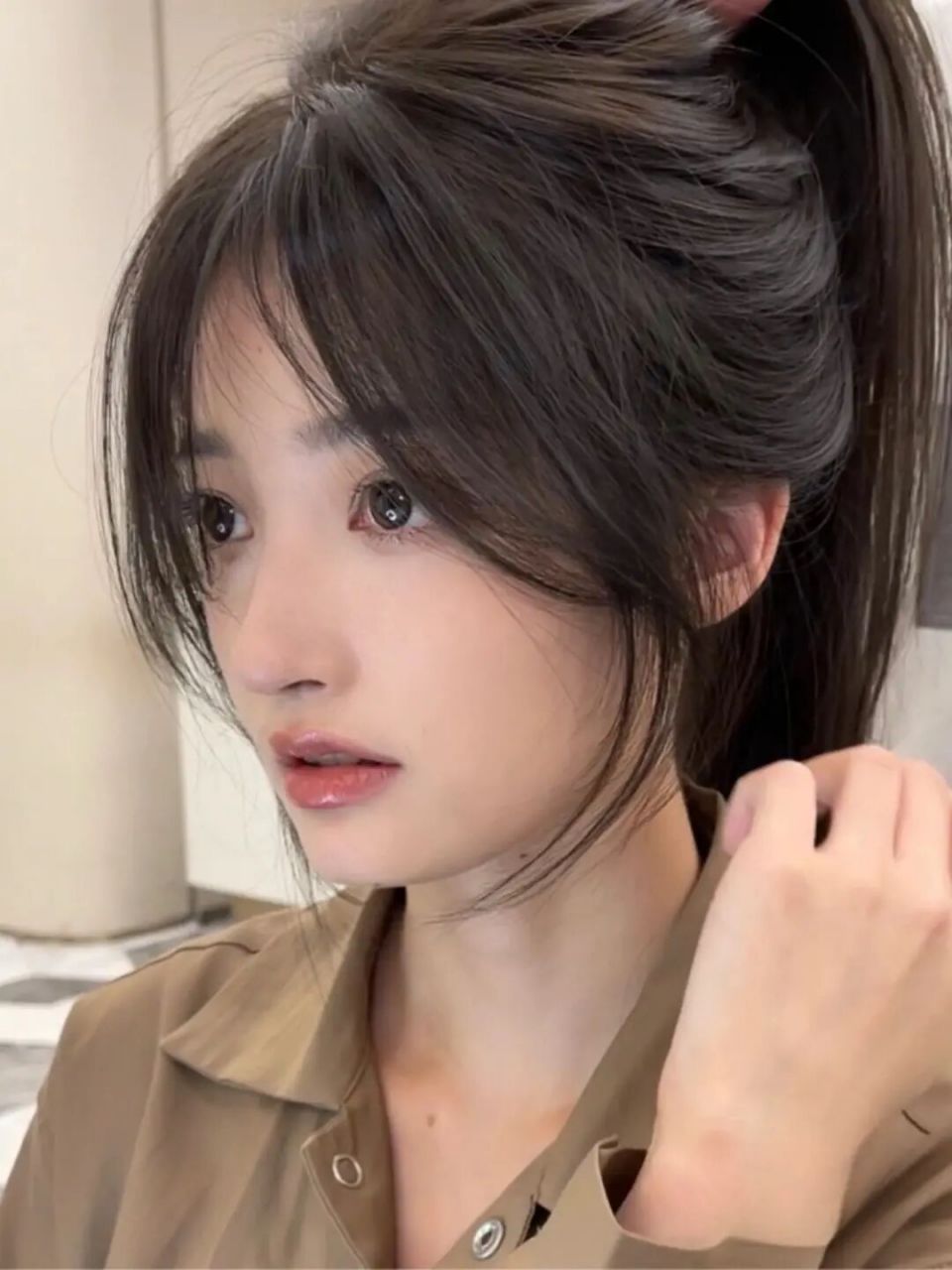 韩式修容发型,分享给你们不会出错的发型 韩式刘海简直不要太好看啦