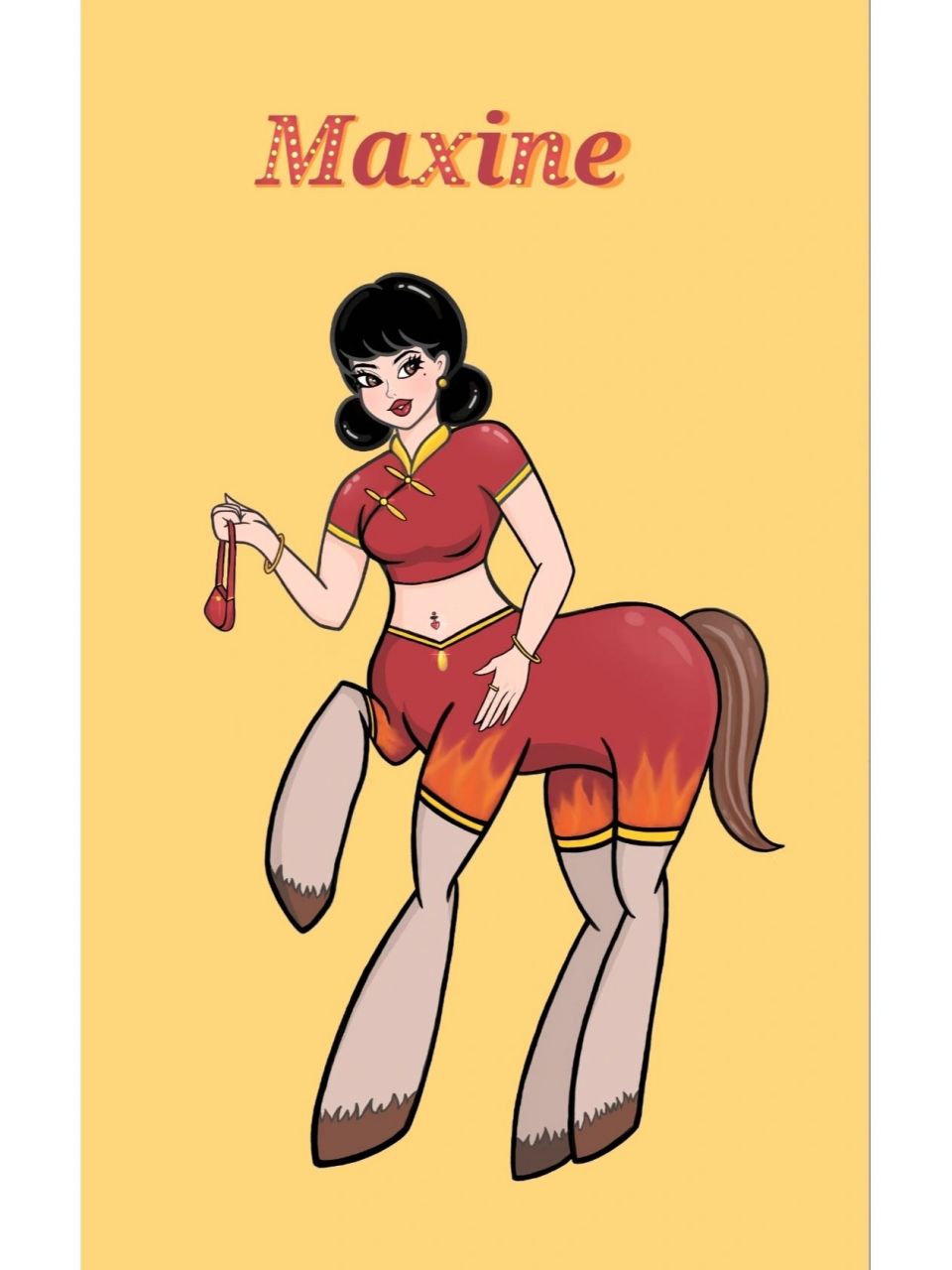 身高185的人马兽maxine登场! 昵称:西西 性别:女 年龄:15岁 身高:1.