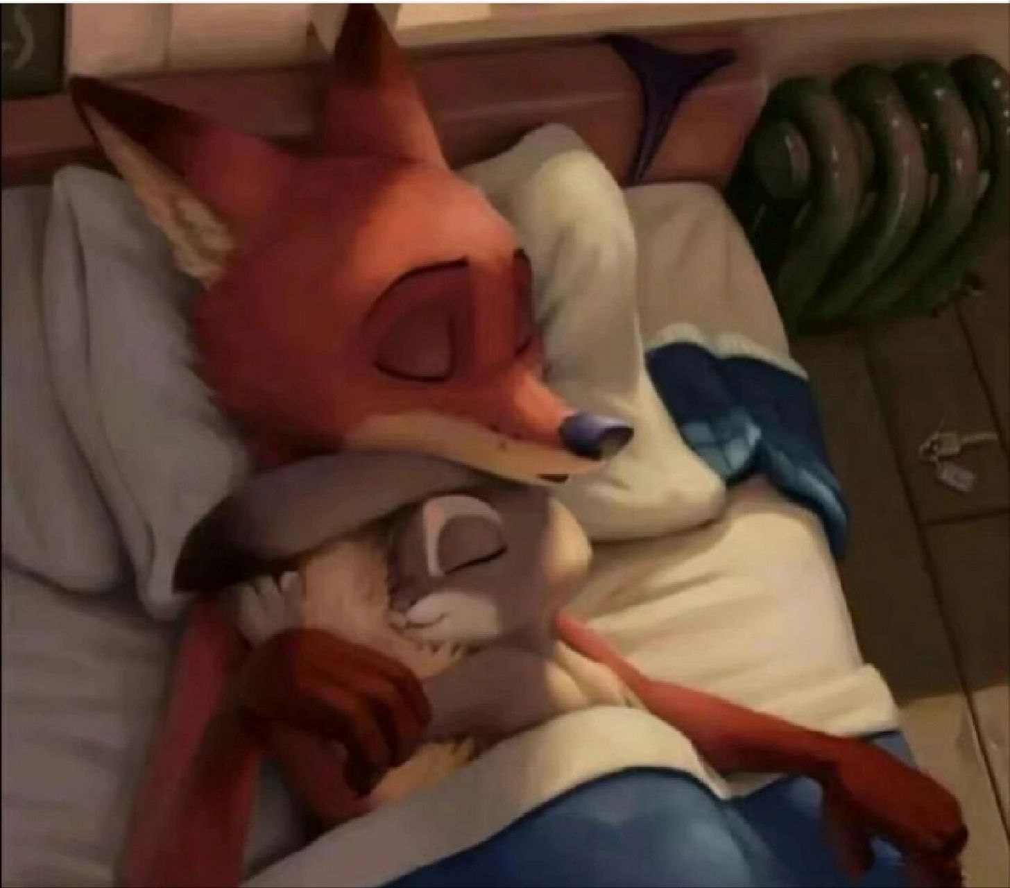 朱迪92从来不用踮脚,因为尼克02会为她弯腰 ,混蛋狐狸却只对