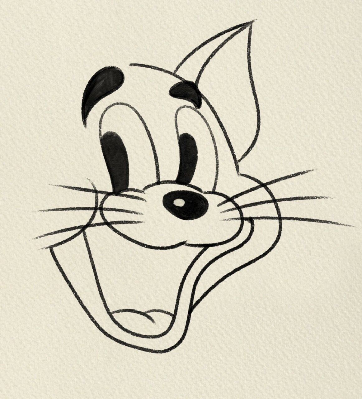 汤姆,猫抓老鼠简笔画‖(17) 临摹 77