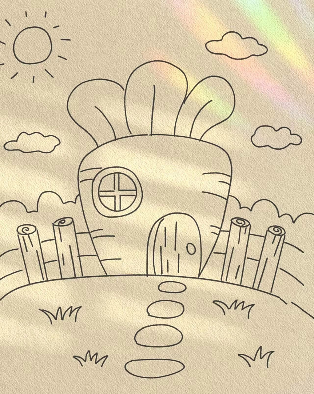 简单可爱的小房子简笔画合集 为了看看阳光,我来到世上