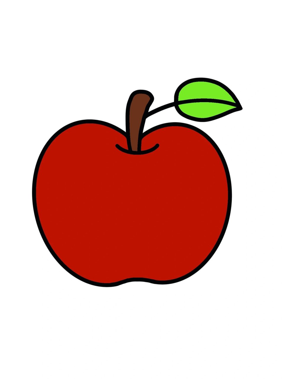 儿童简笔画|红苹果🍎