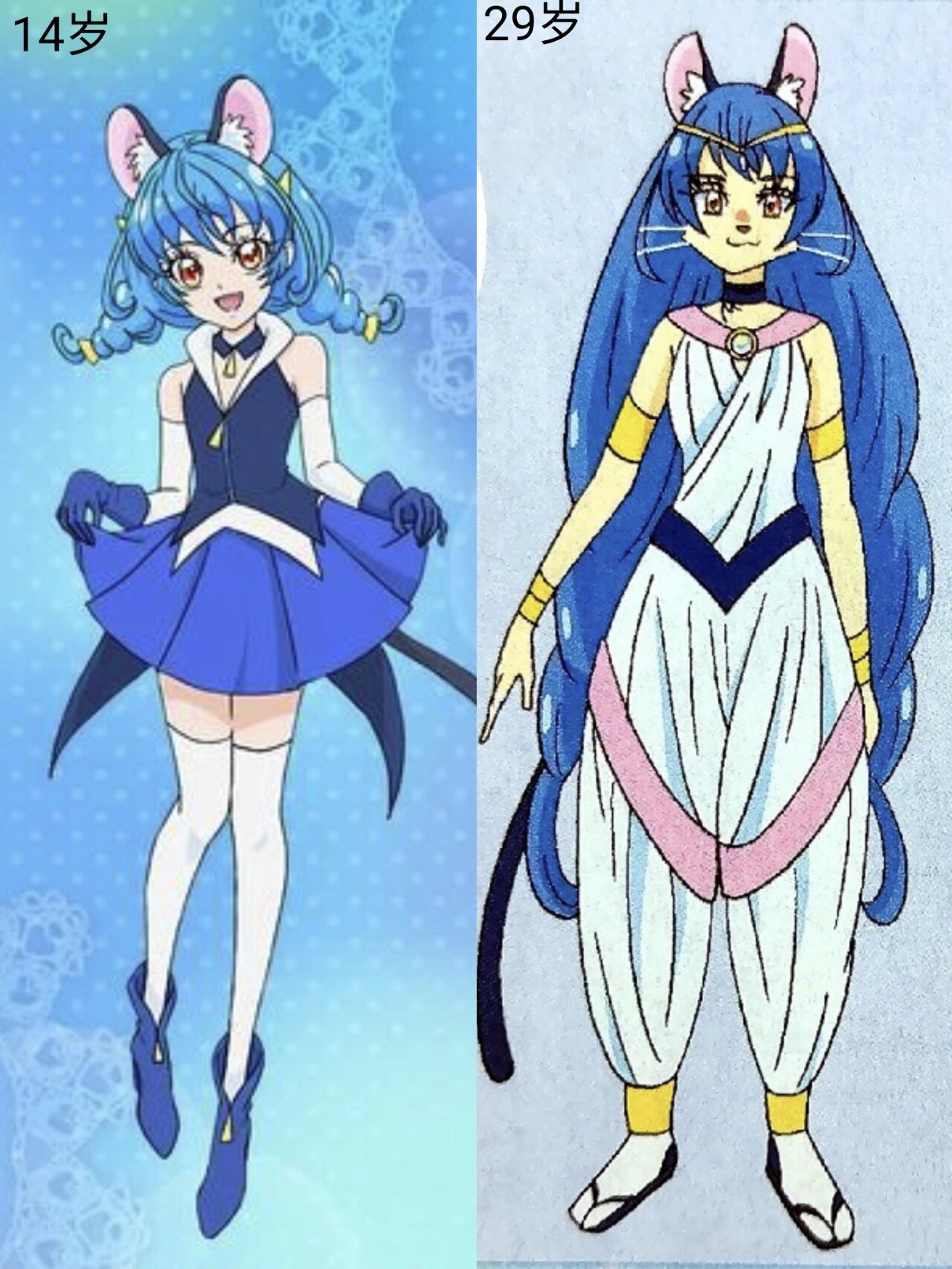 twinkle光之美少女-時隔15年人物形象变化 剧集全名是:star☆twinkle