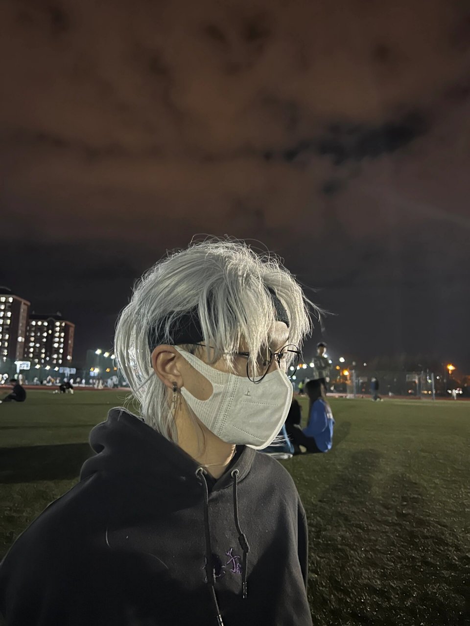 白毛半扎狼尾男大! 半扎狼尾真的是yyds!