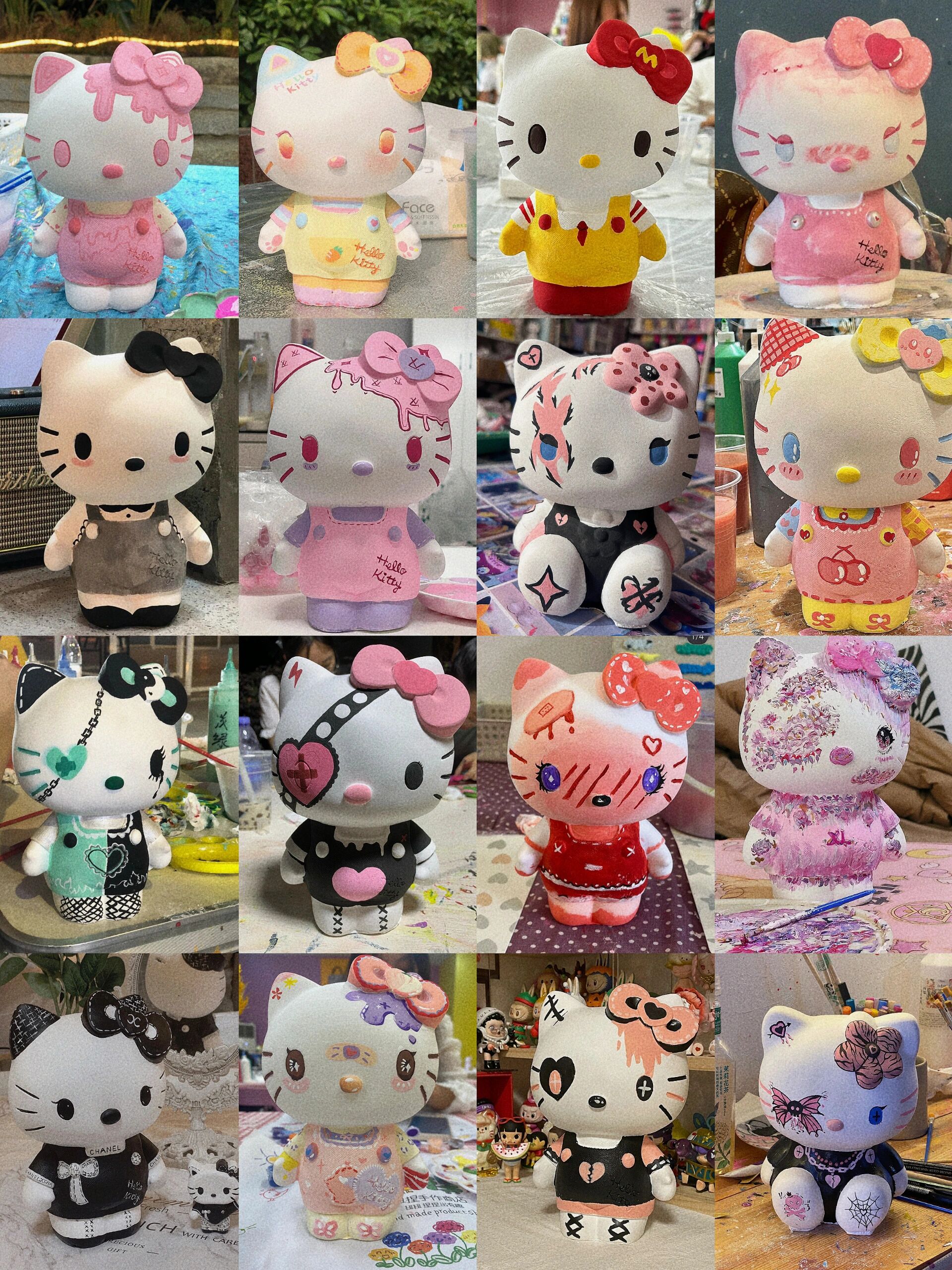 hello kitty石膏娃娃