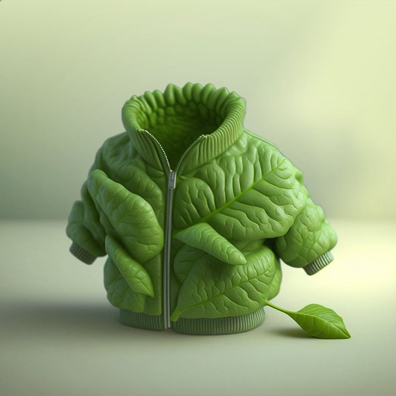 创意灵感02蔬菜与服装的趣味创造 分享一波绿叶菜元素的服装的灵感