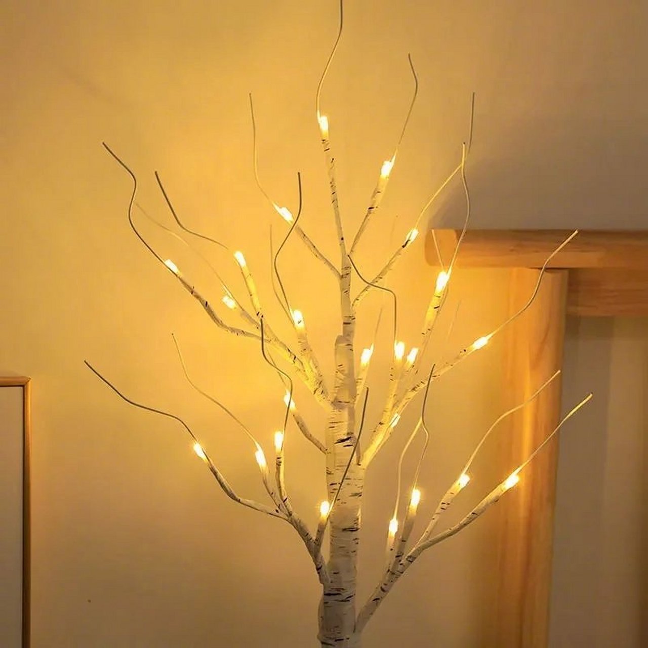 led白桦树网红卧室背景发光树室内装饰台灯 【推荐理由】智能光控,多