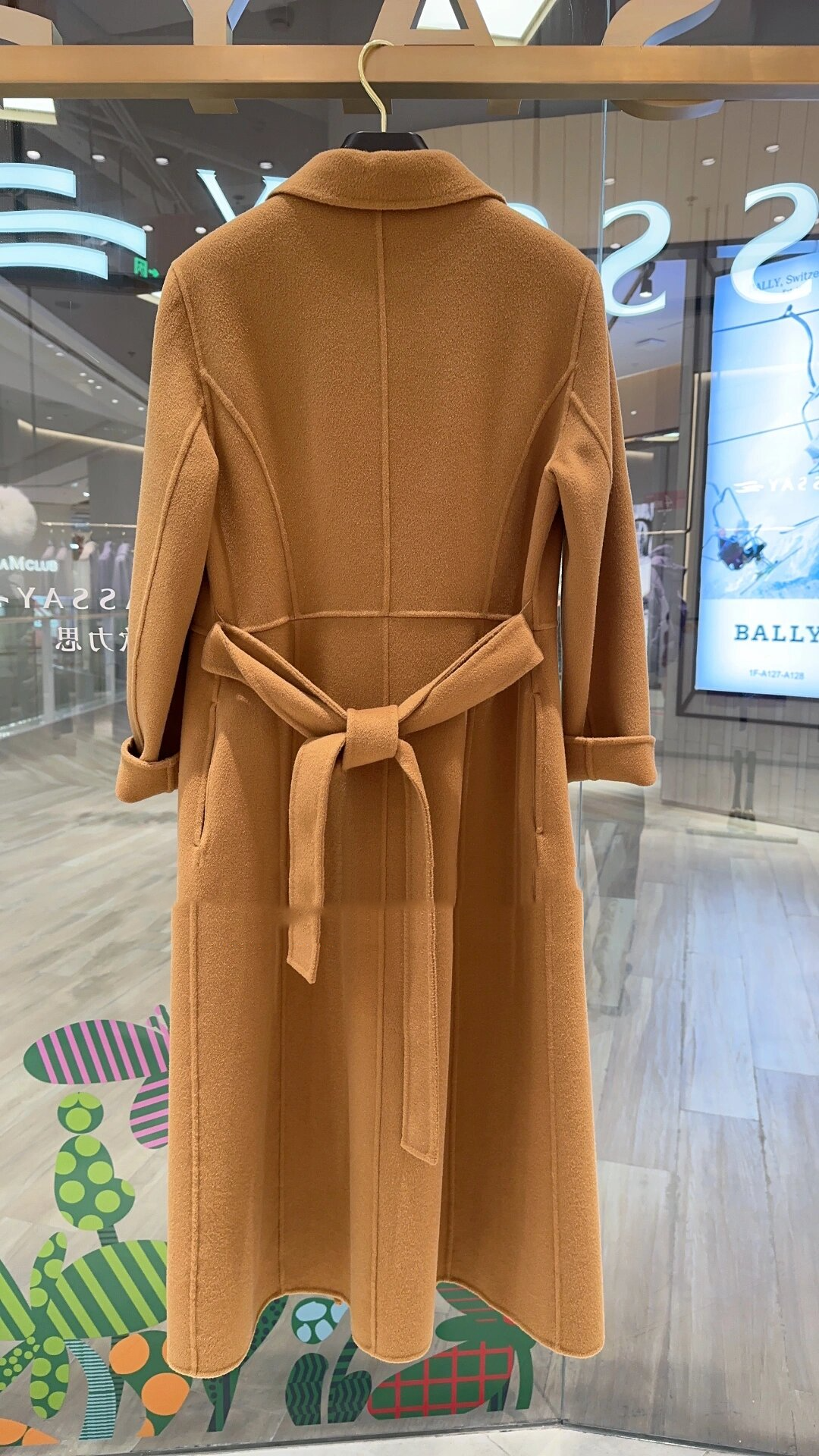 歌力思高级感羊绒大衣实拍